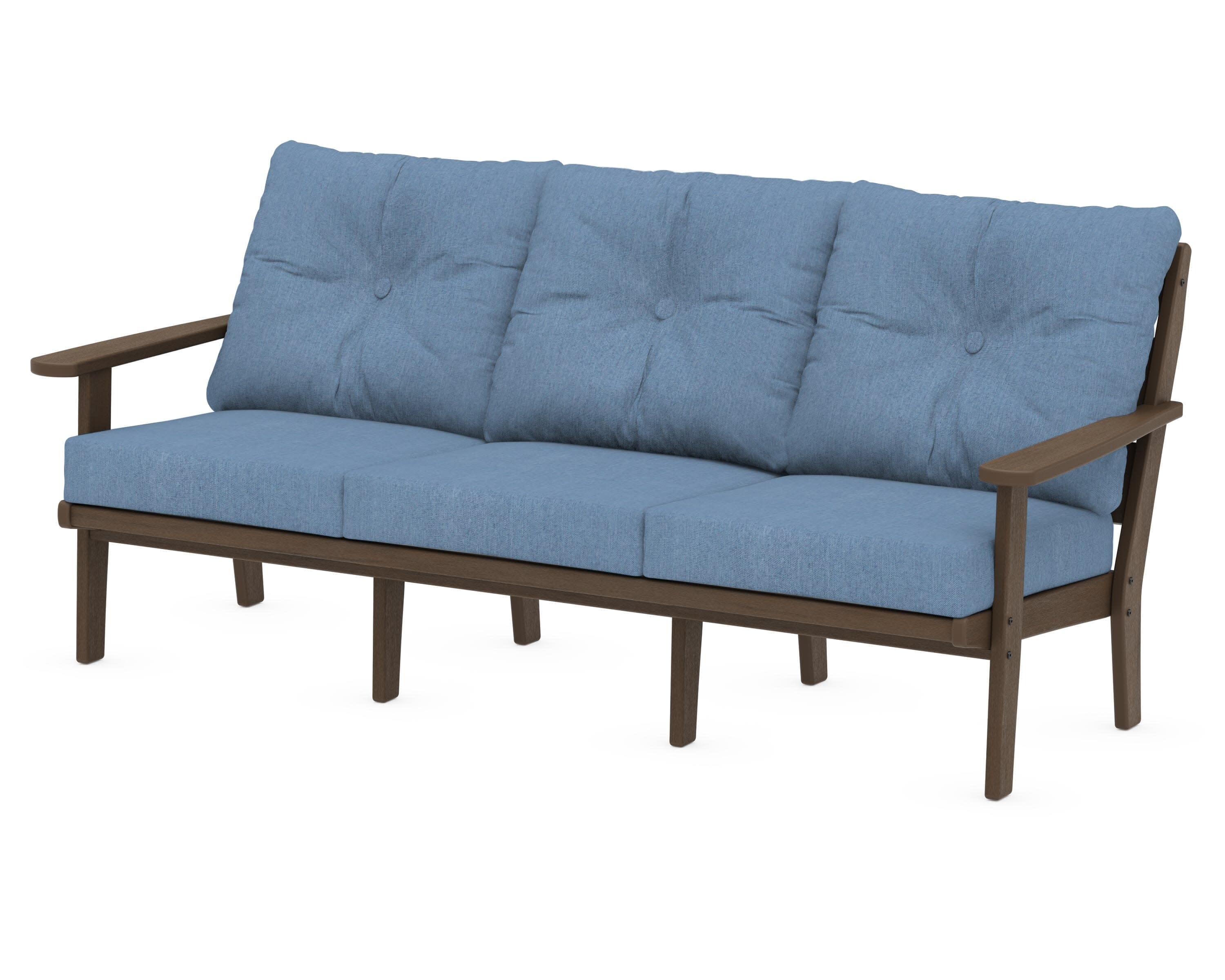 Lakeside Deep Seating Sofa in Kona / Sky Blue