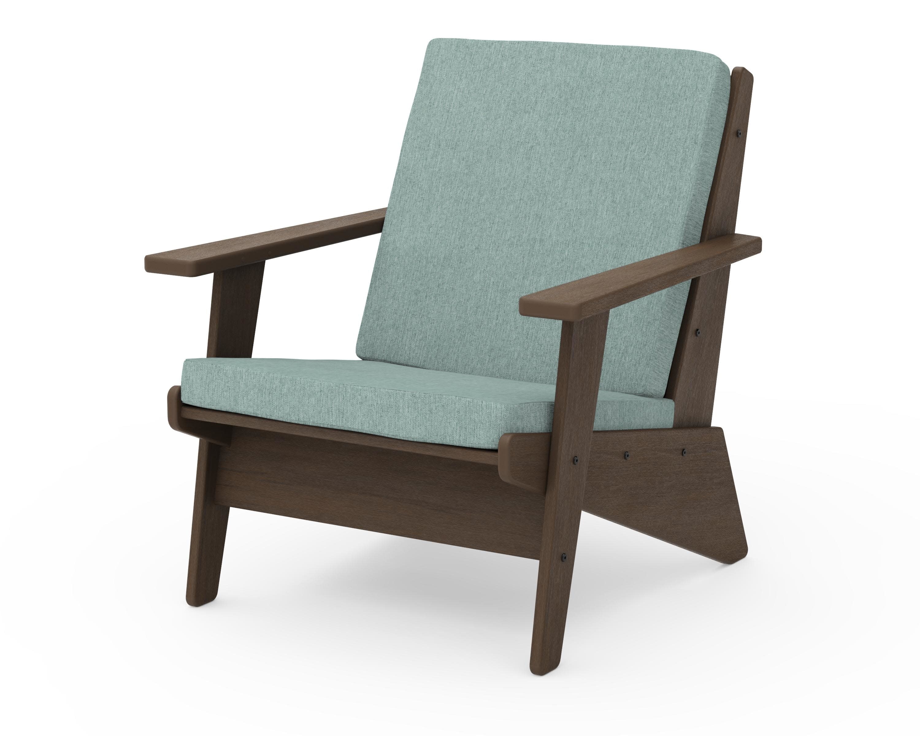 Riviera Modern Lounge Chair in Kona / Glacier Spa