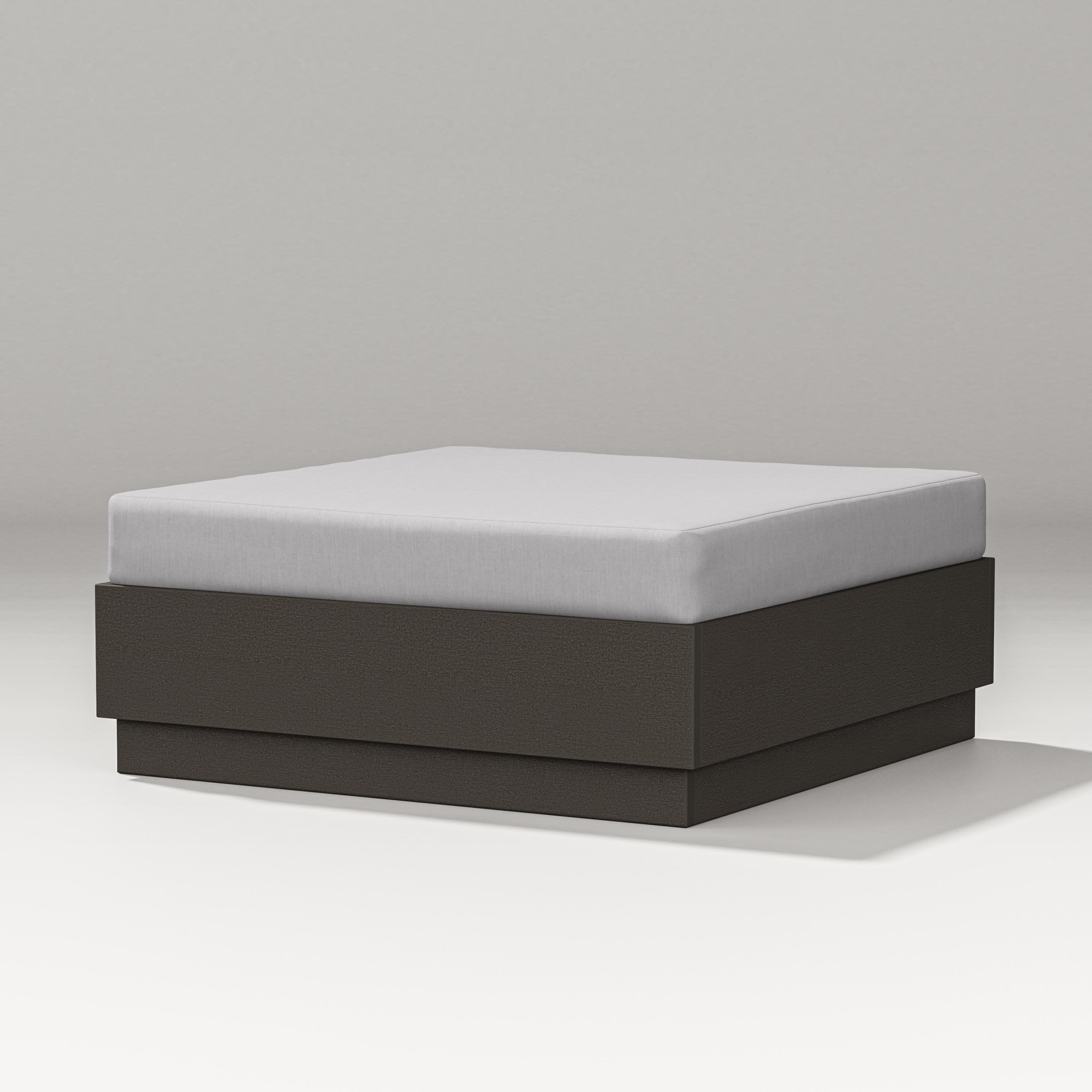 Elevate Lounge Ottoman in Vintage Coffee / Granite