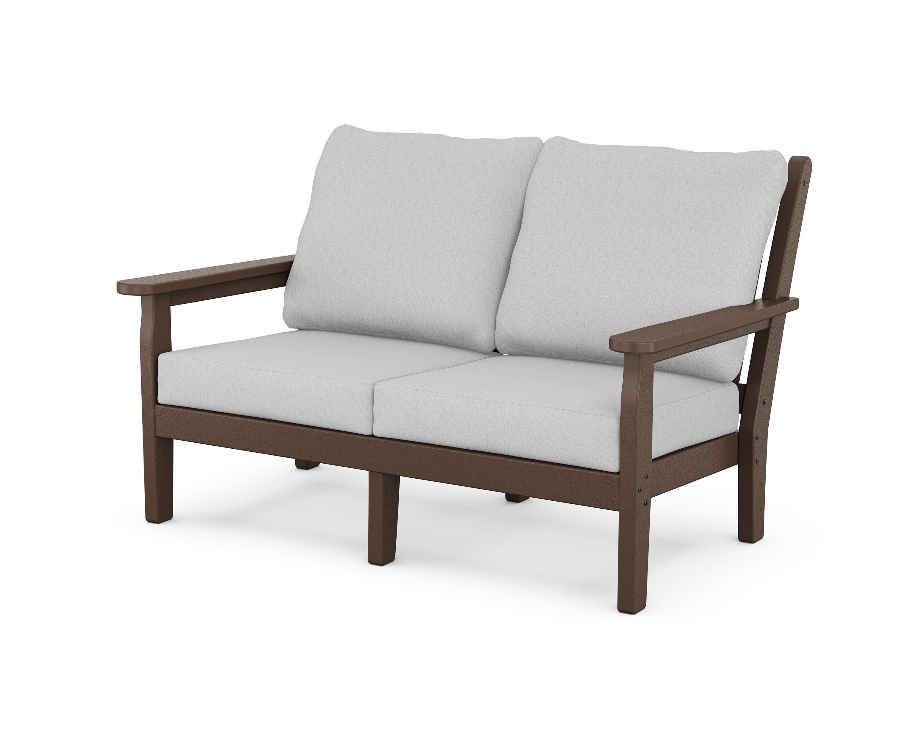 Chippendale Deep Seating Loveseat in Mahogany / Diamond in the Rough