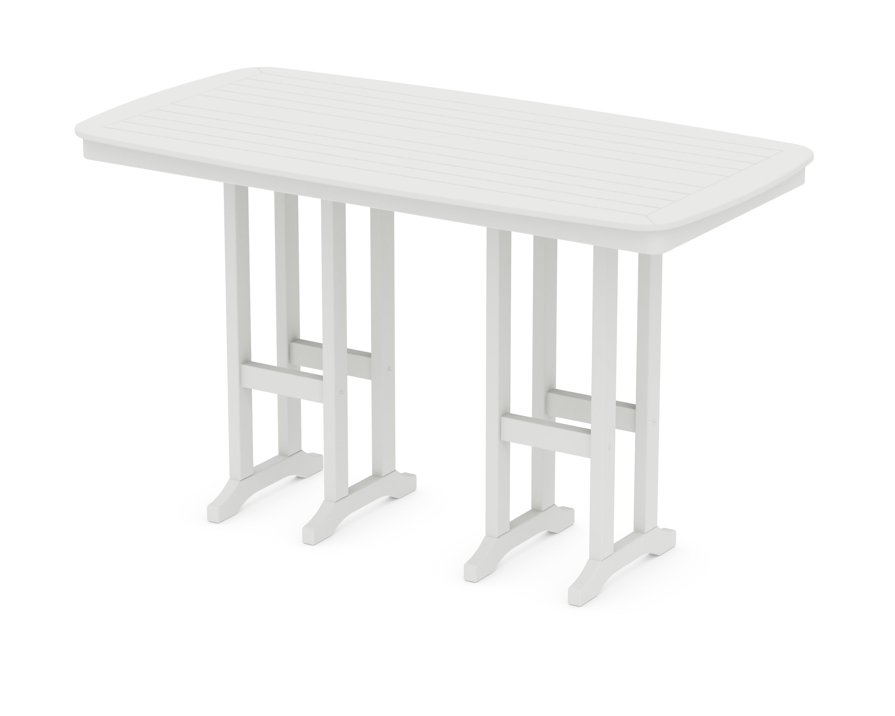 Nautical 37" x 72" Bar Table in Vintage White