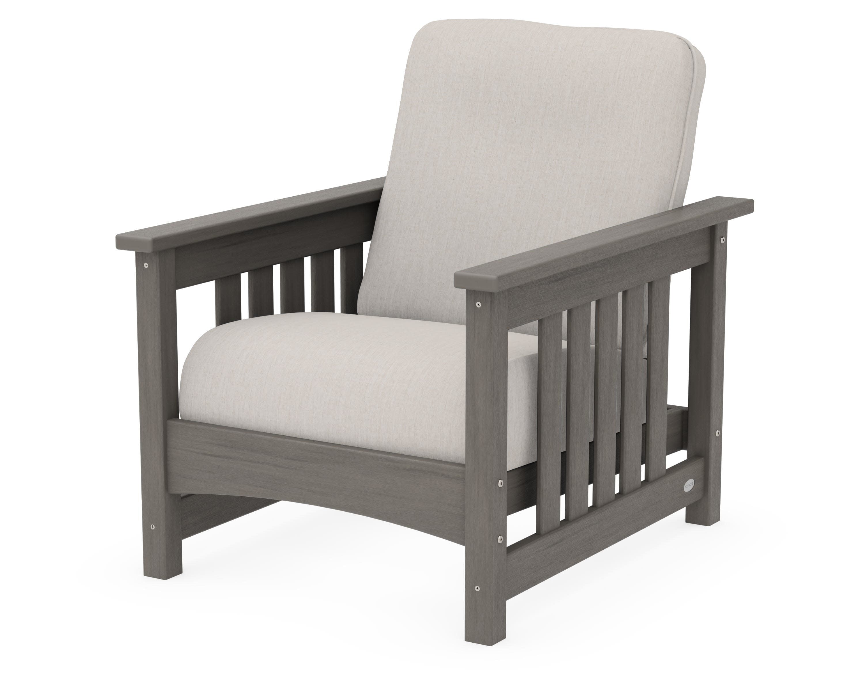 Club Mission Chair in Driftwood / Cast Ash
