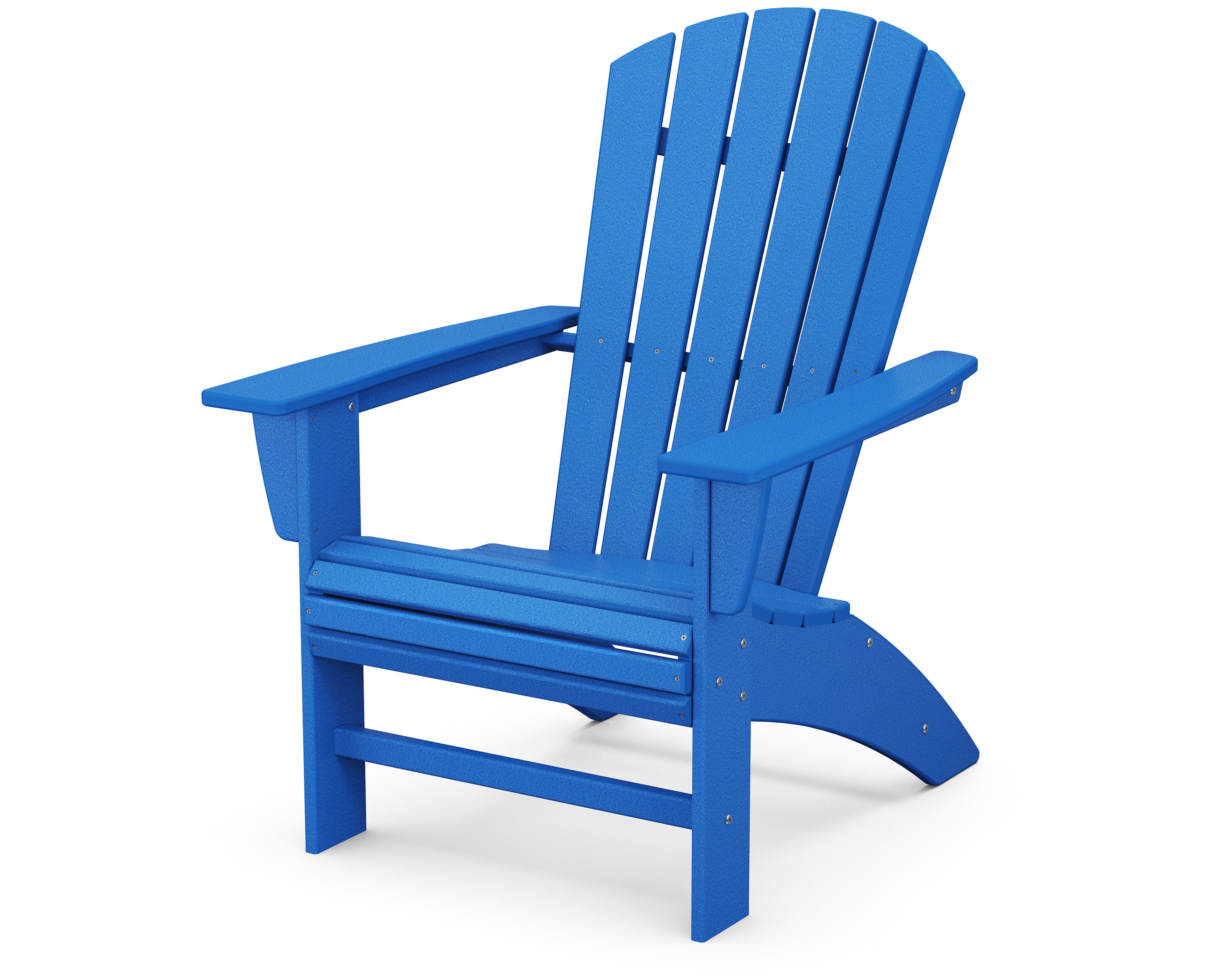 Nautical Curveback Adirondack Chair in Pacific Blue