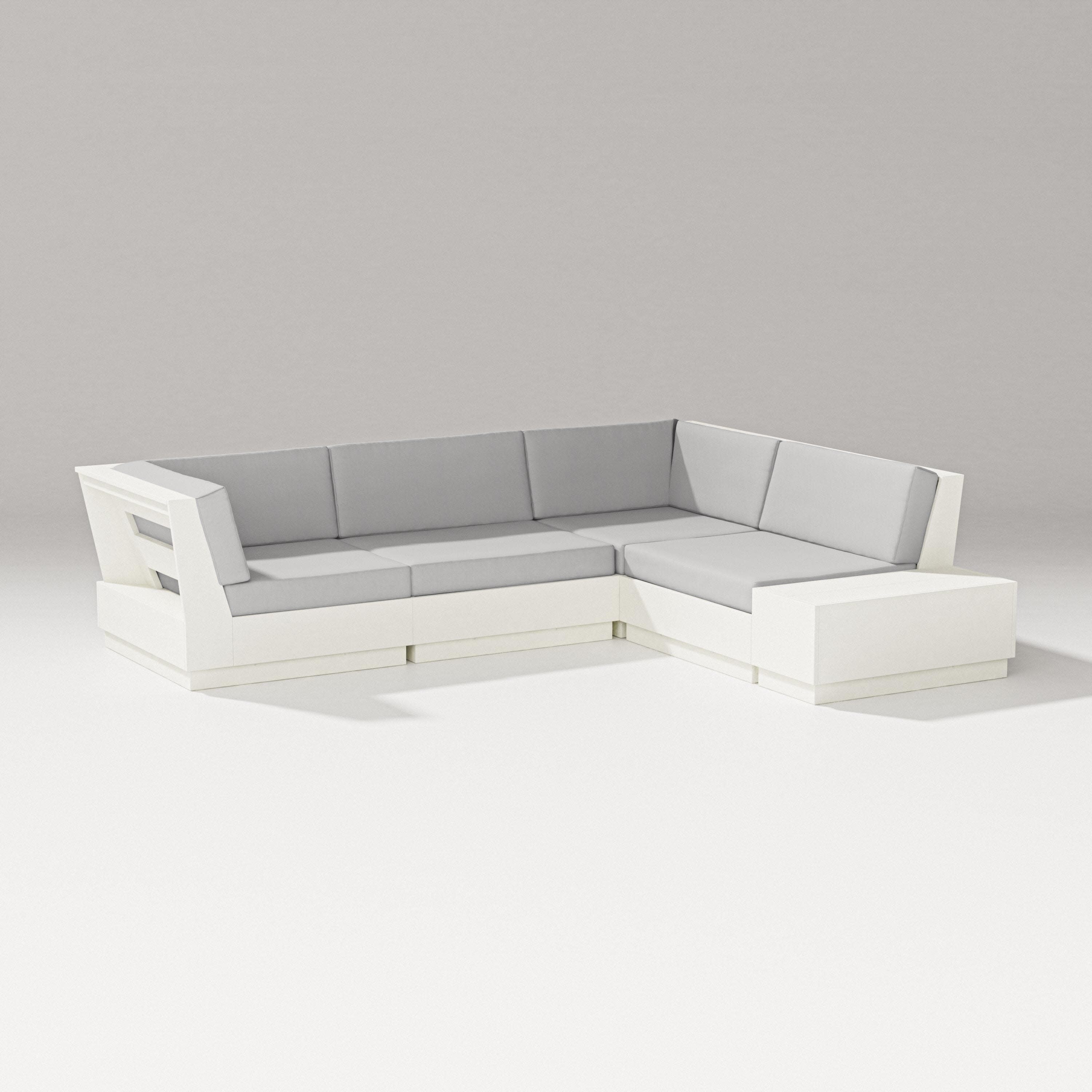 Elevate Corner Sectional in Vintage White / Diamond in the Rough