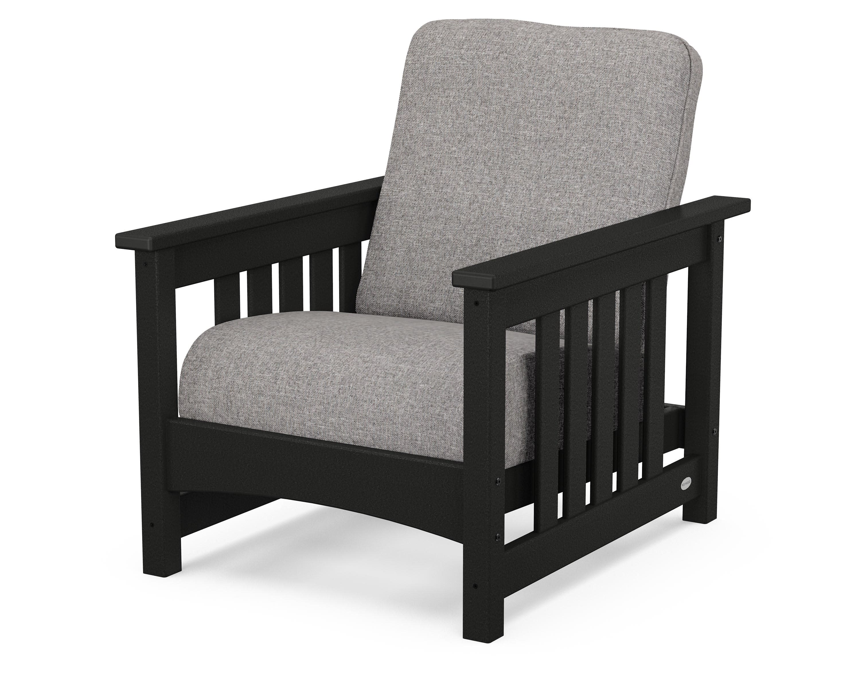 Club Mission Chair in Black / Grey Mist