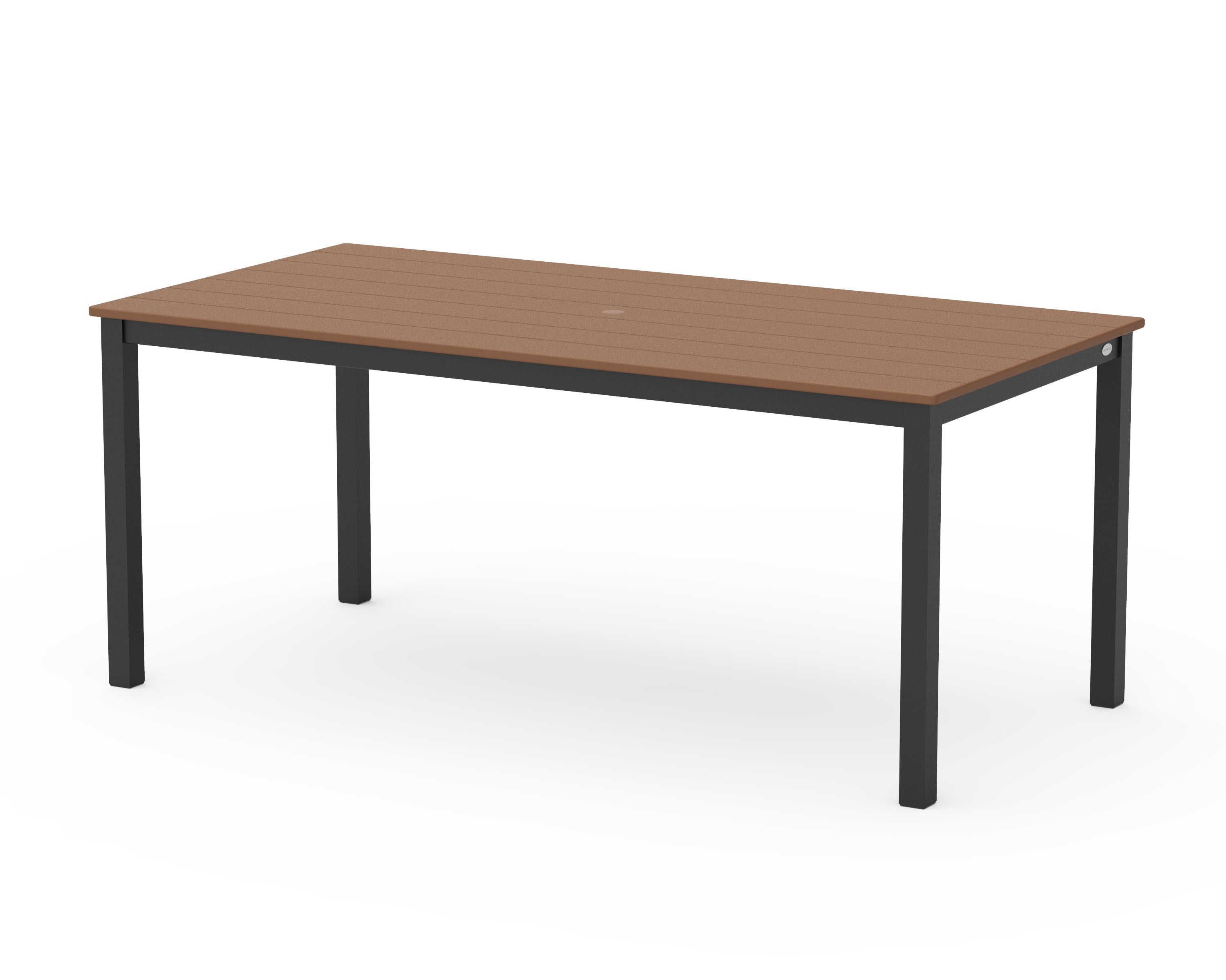 Main Street 36" x 72" Dining Table in Black / Teak