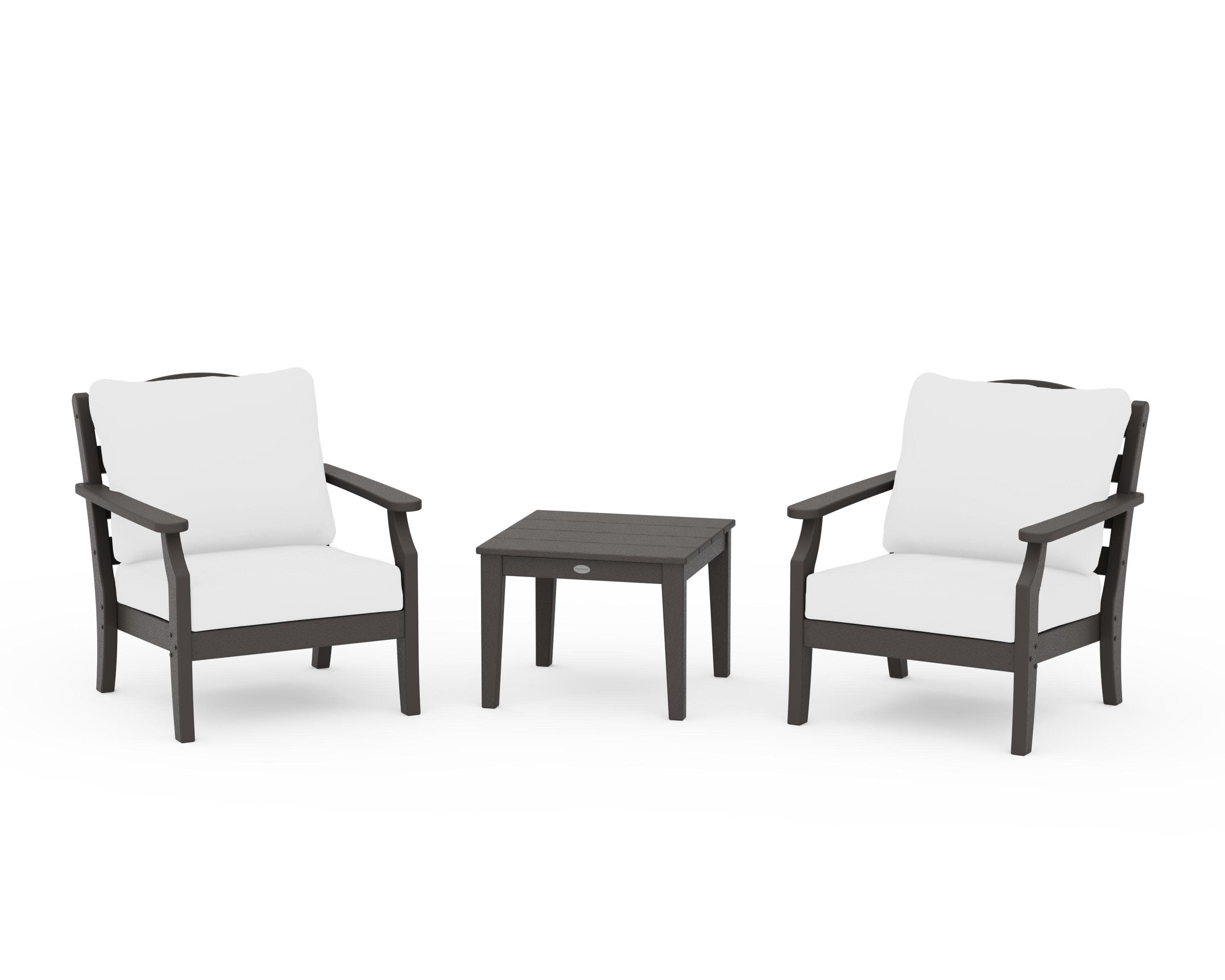Savannah 3-Piece Deep Seating Set in Vintage Coffee / Natural