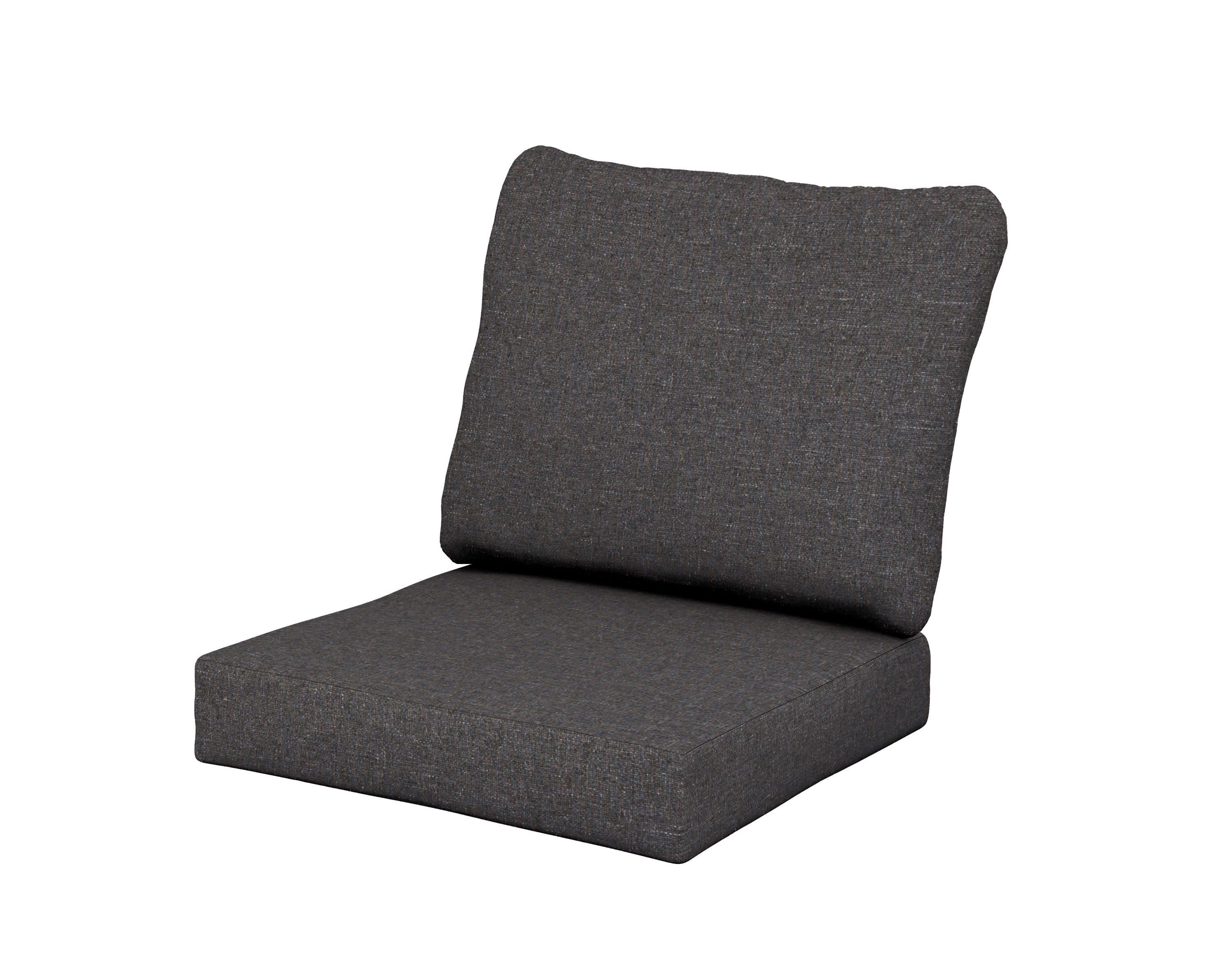 Baffle Seat/Back Cushion in Ash Charcoal