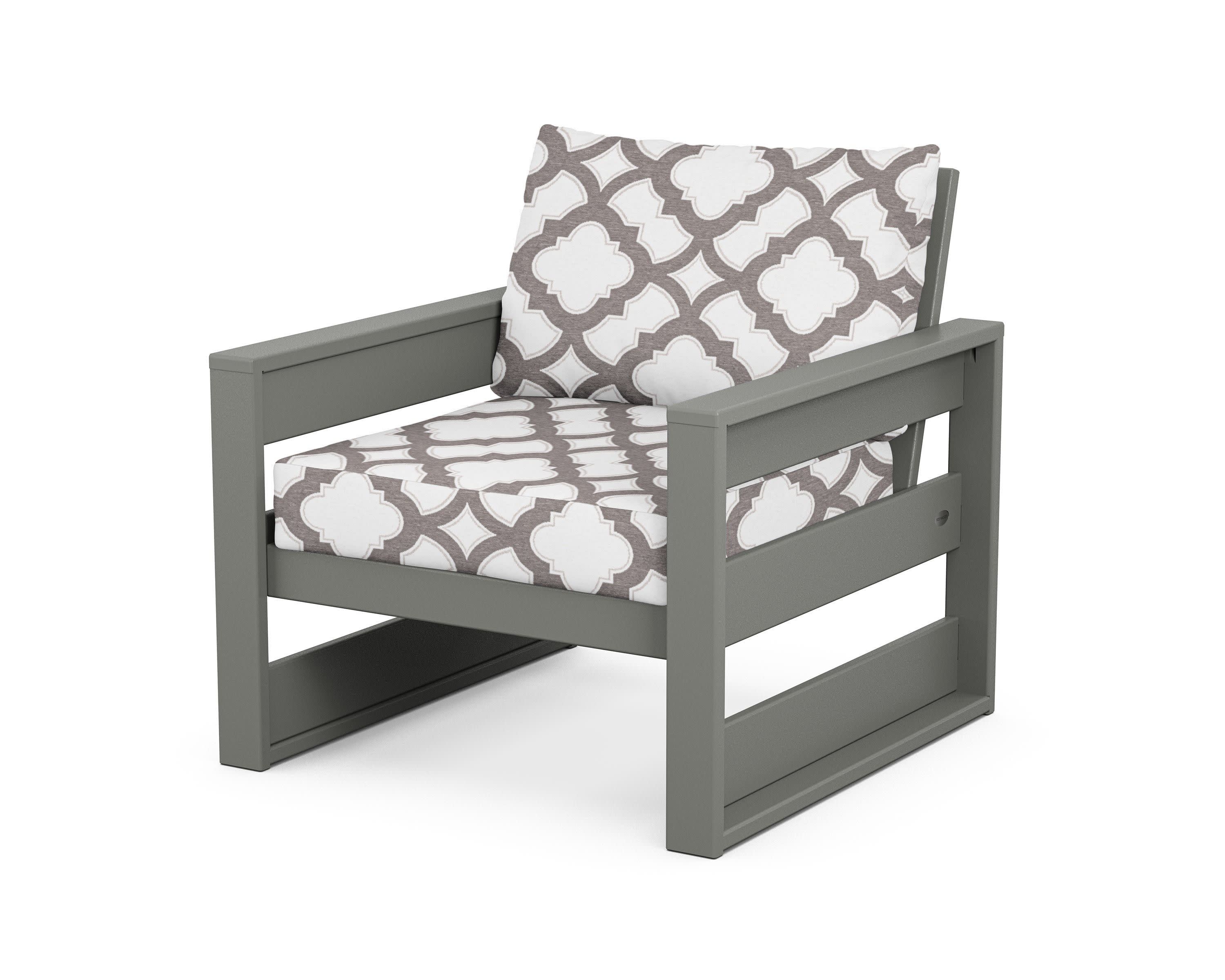 Westport Club Chair in Slate Grey / Trellis Grey Mist