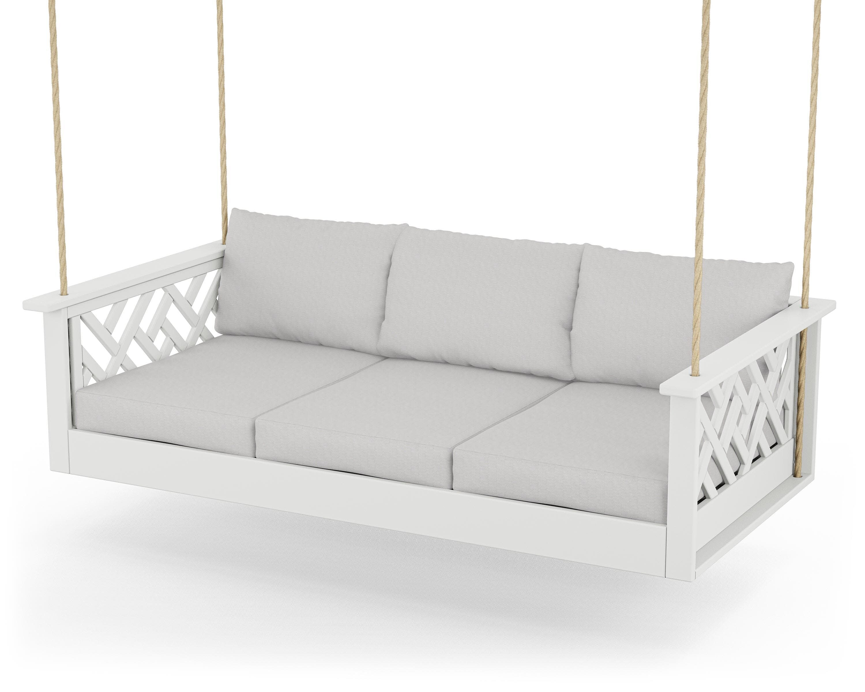 Chippendale Daybed Swing in White / Diamond in the Rough