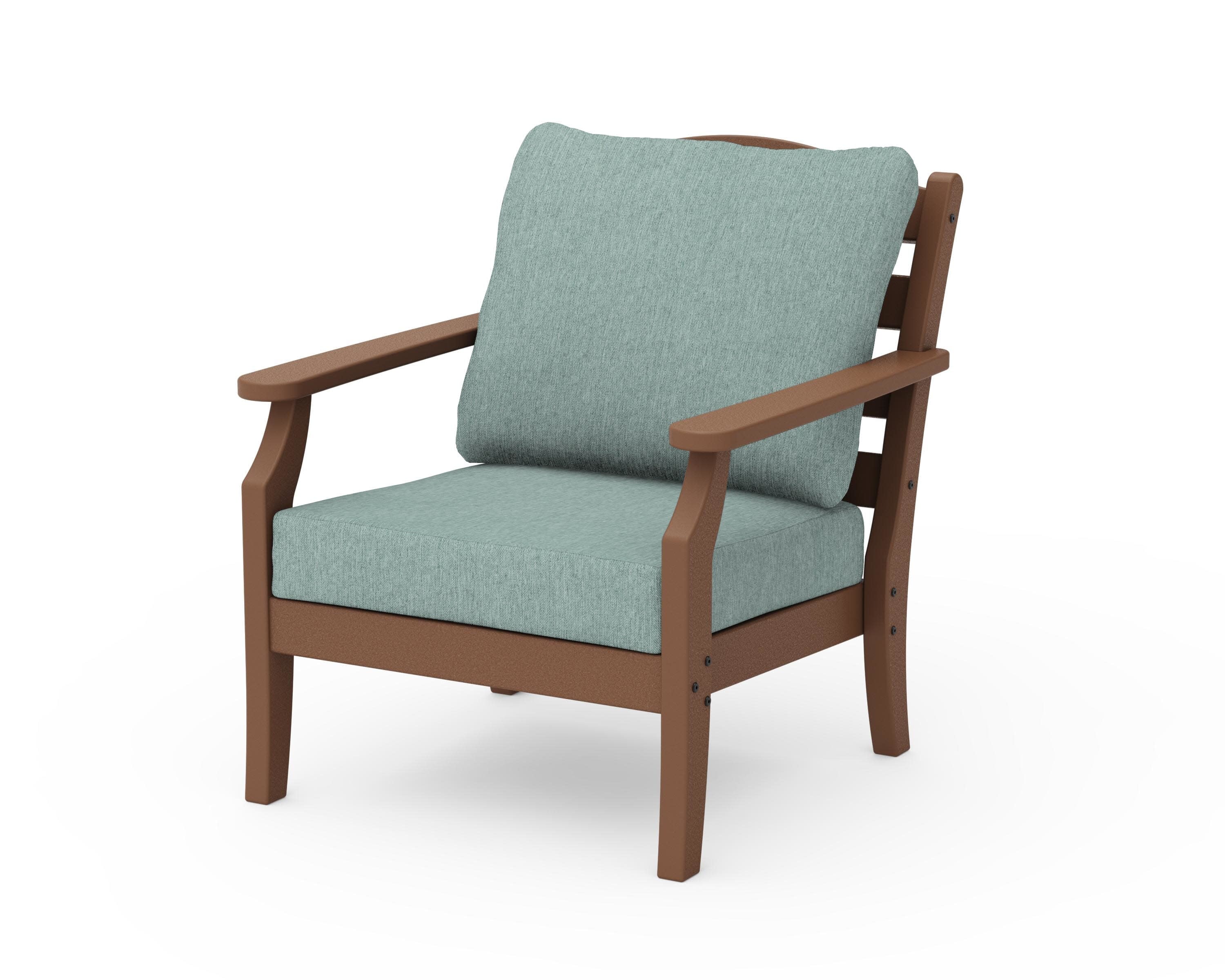 Savannah Deep Seating Chair in Teak / Glacier Spa