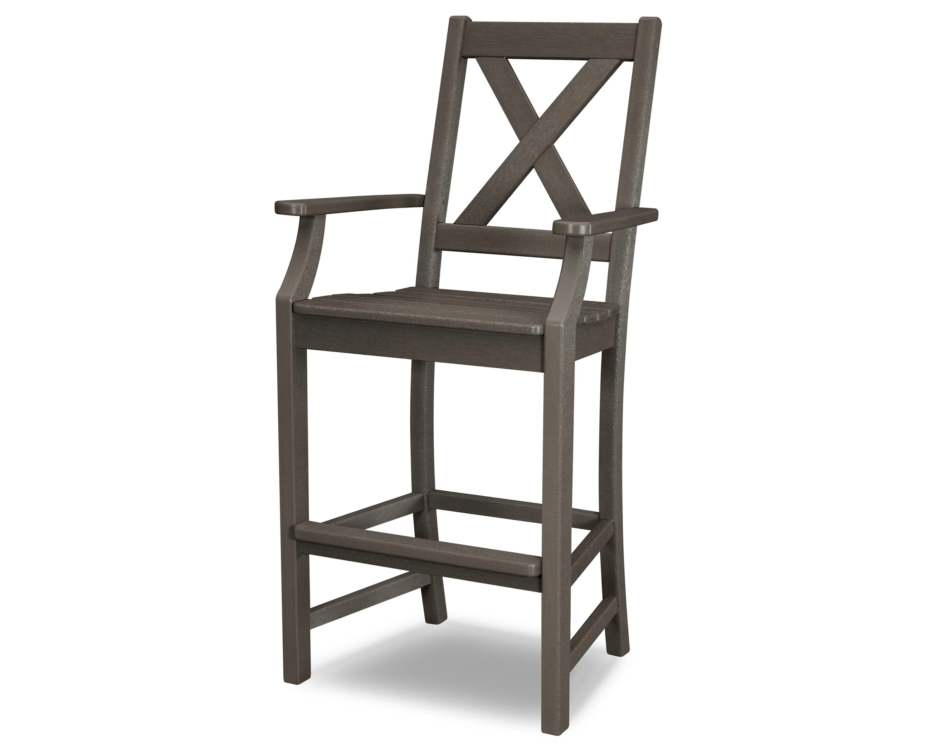 Braxton Bar Arm Chair in Vintage Coffee