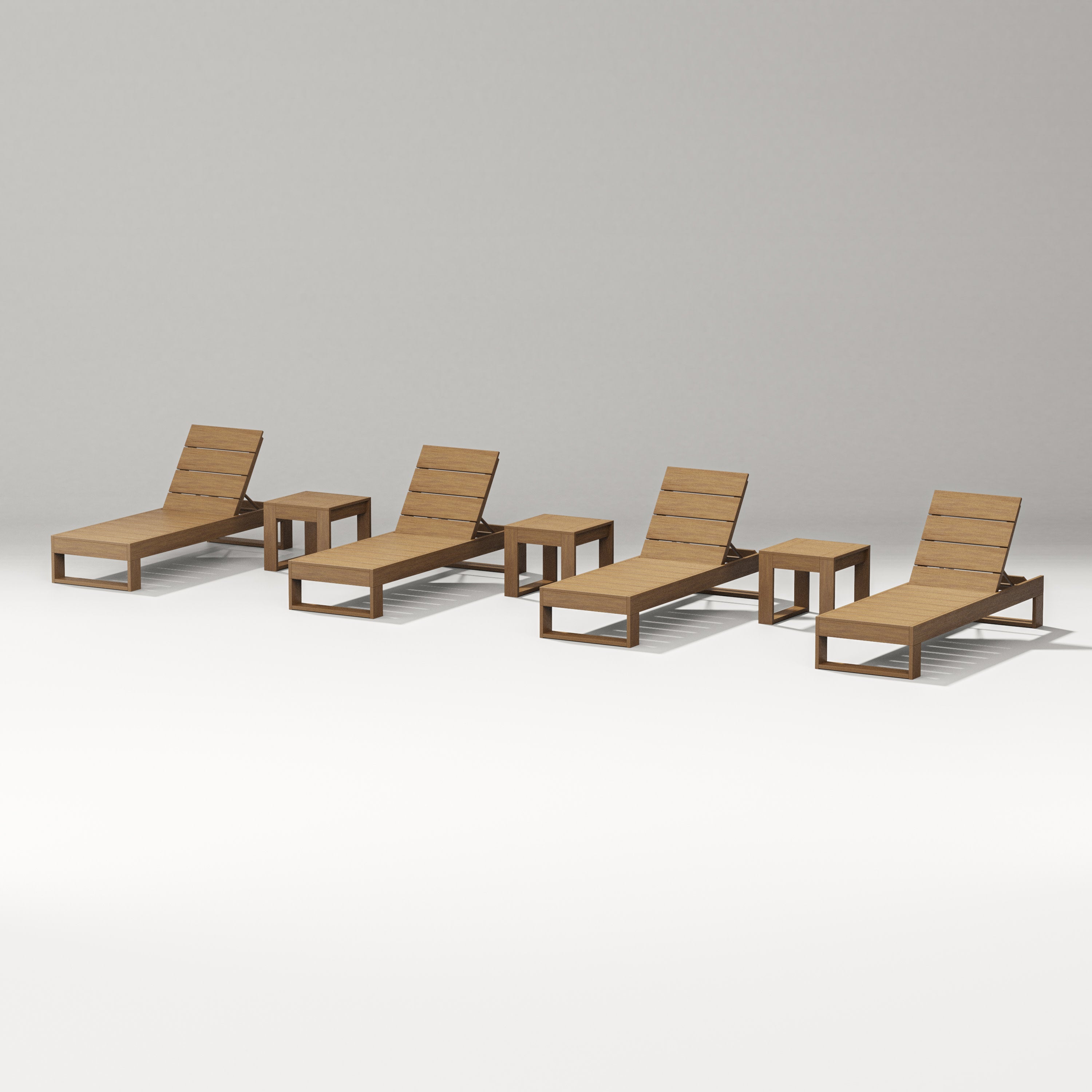 Latitude 7-Piece Lounge Chaise Set in Natural