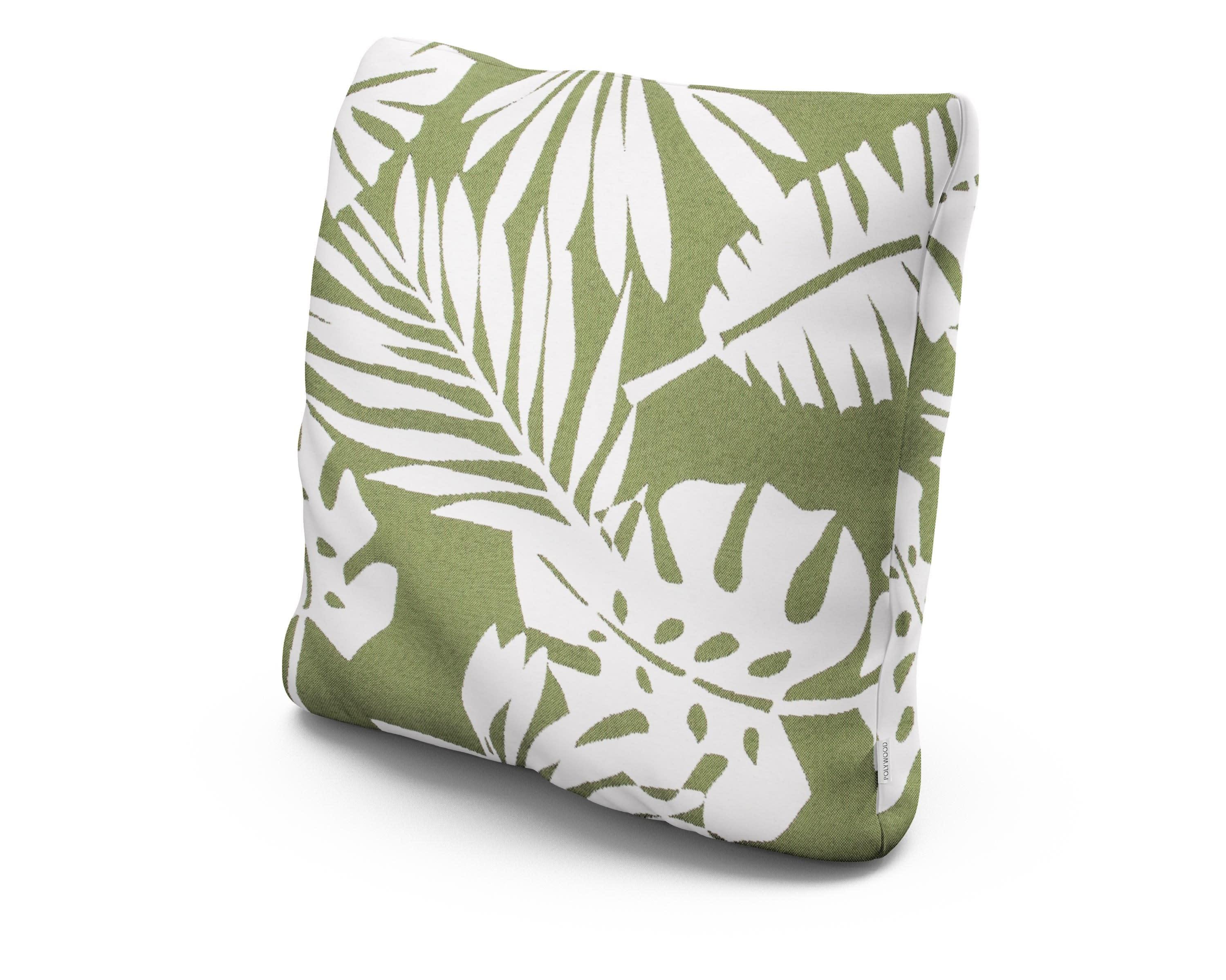 20" Outdoor Throw Pillow in Leaf Chive