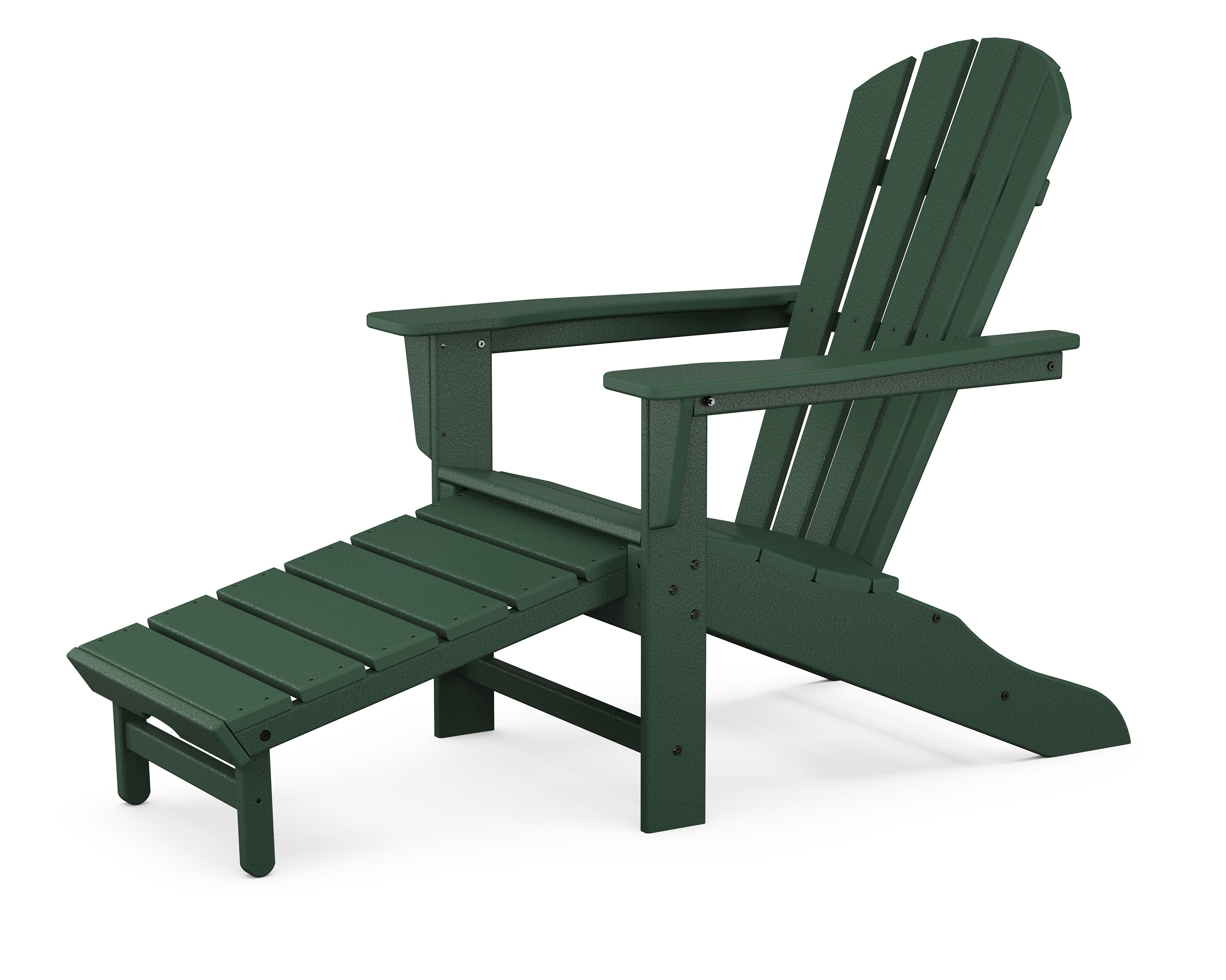 Palm Coast Ultimate Adirondack with Hideaway Ottoman in Green