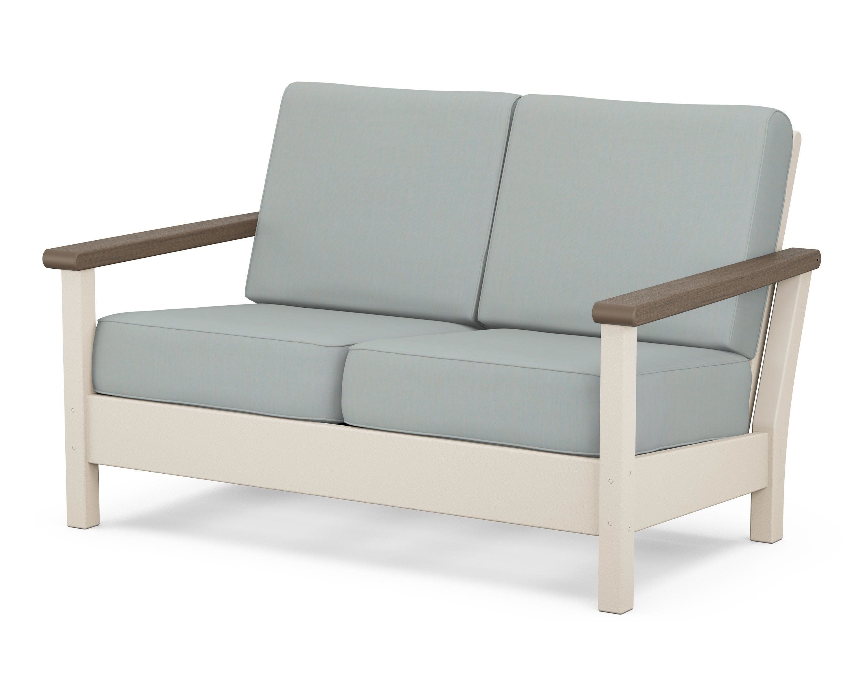 Harbour Deep Seating Loveseat in Sand / Kona / Spa
