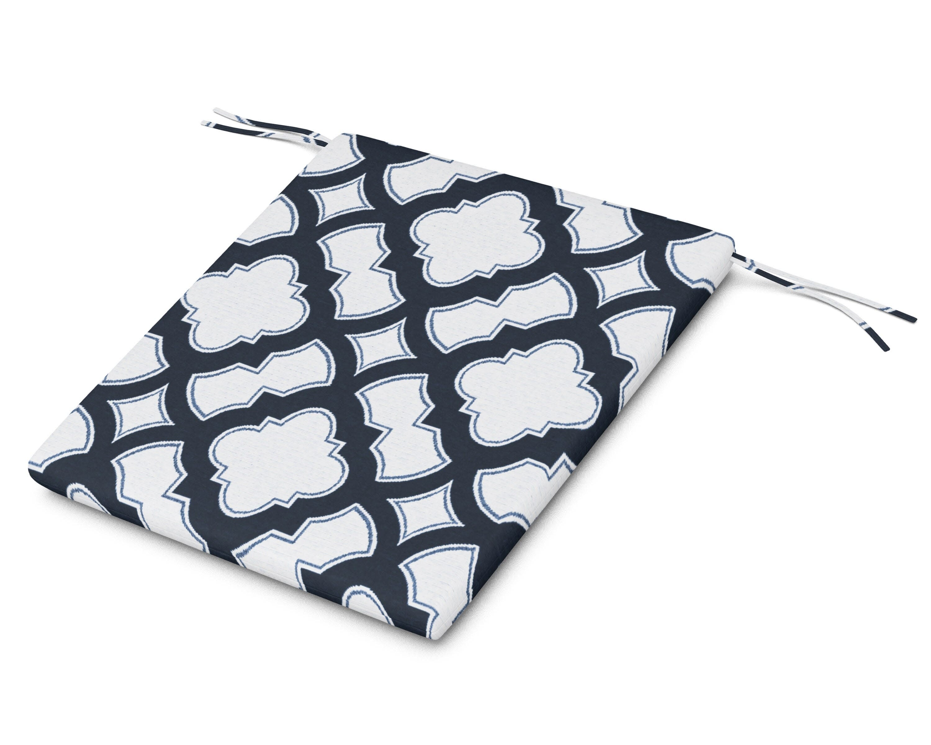 AL100 Seat Pad in Trellis Marine Indigo