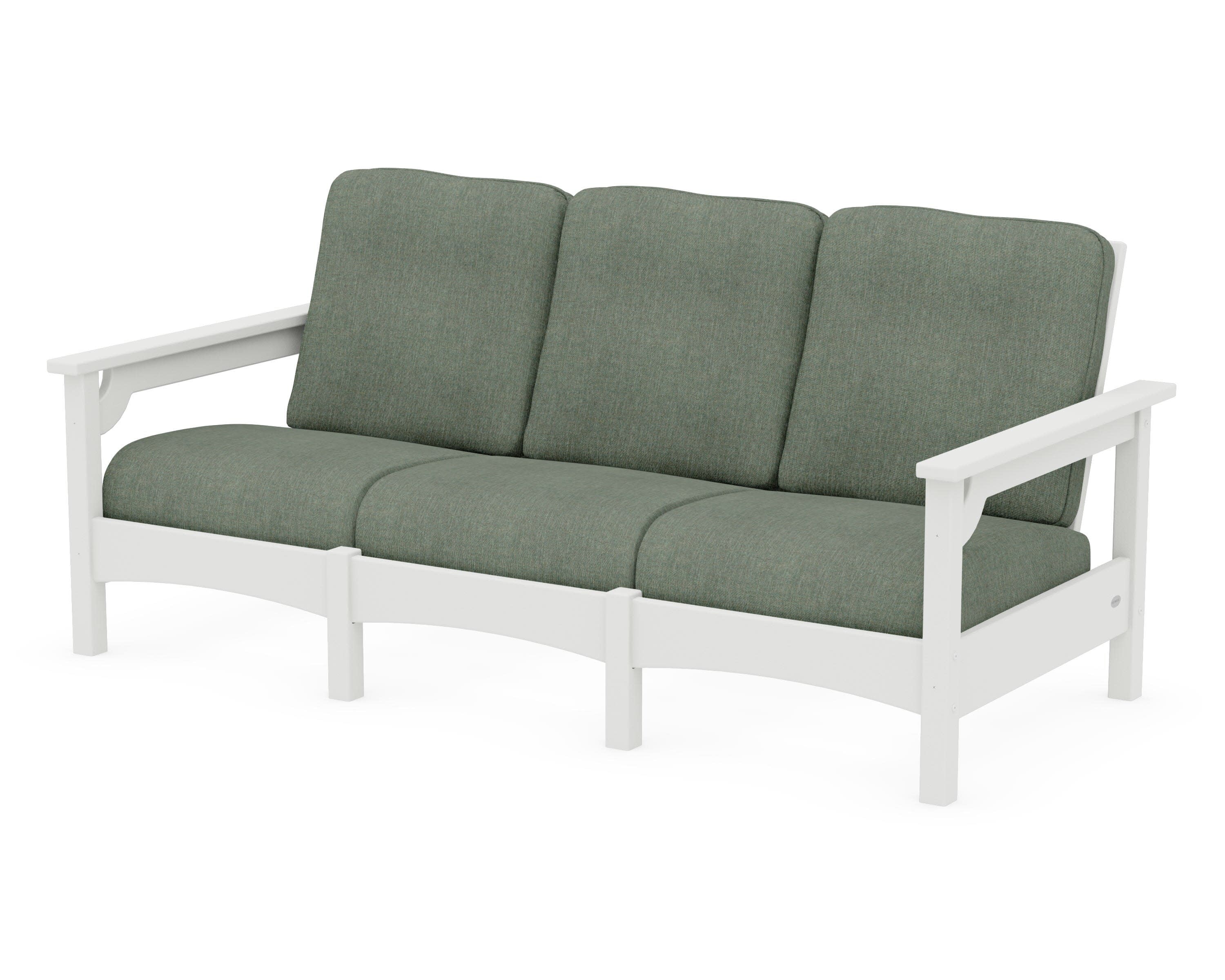 Club Sofa in Vintage White / Cast Sage