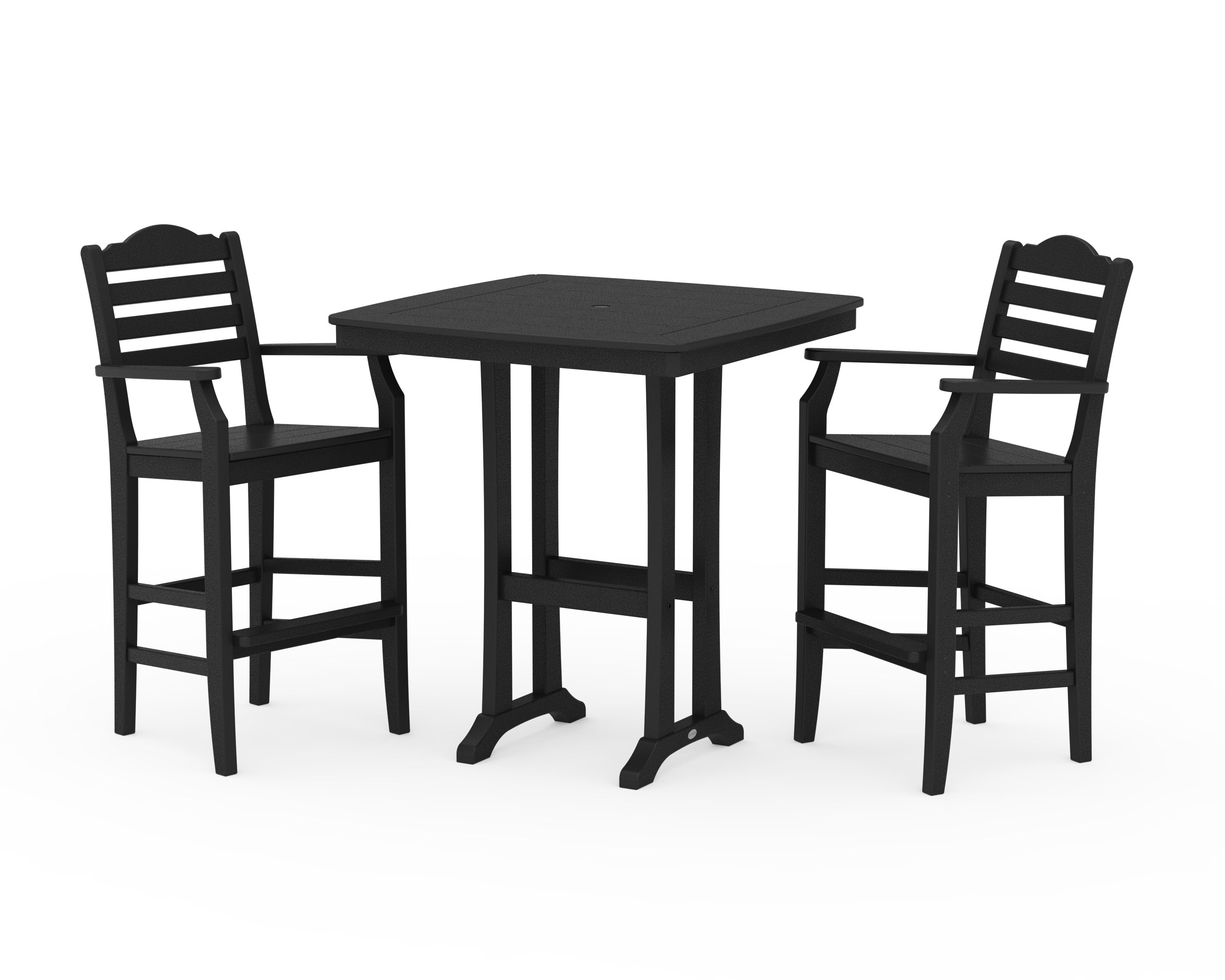 Savannah 3-Piece Bar Set in Black