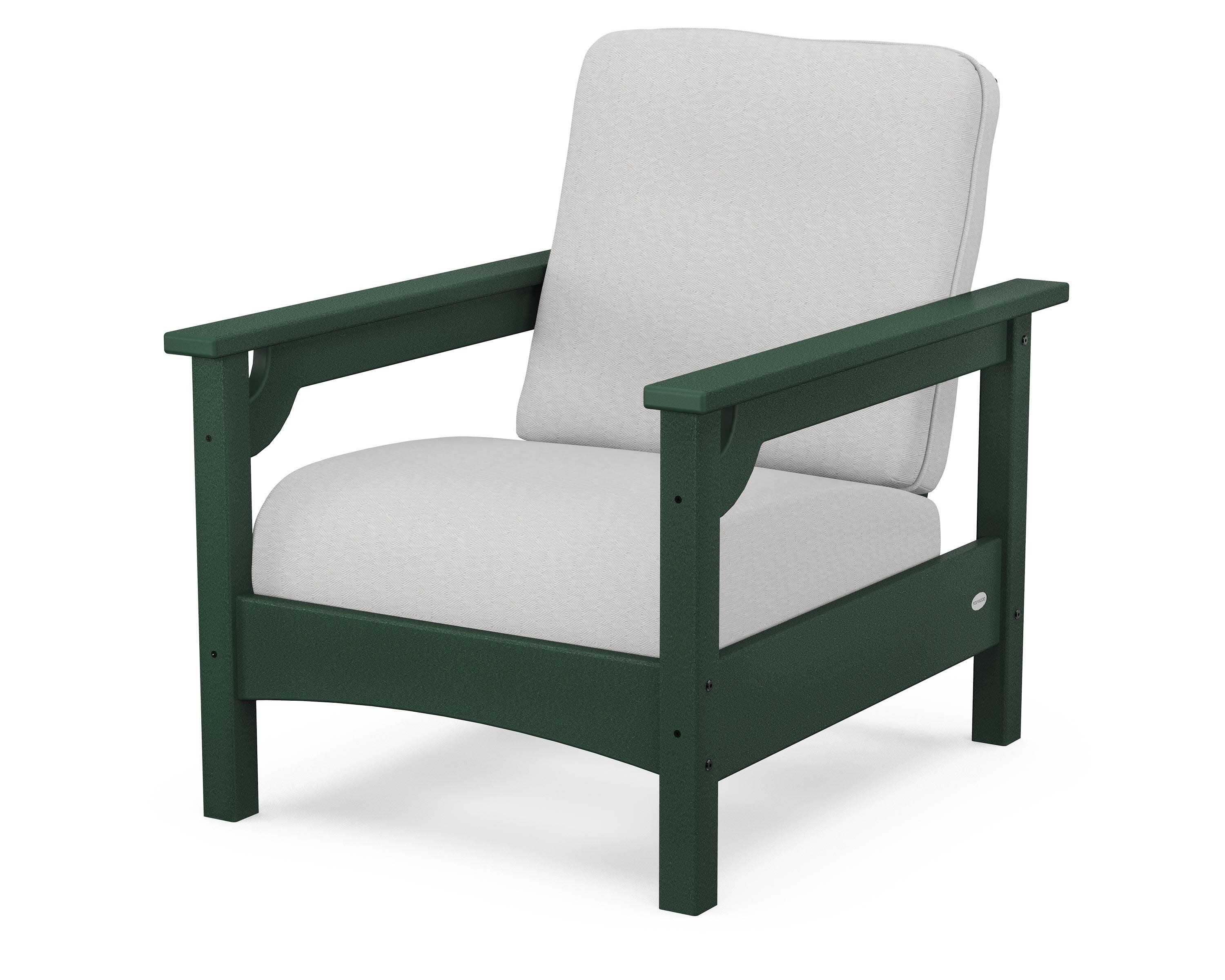 Club Chair in Green / Diamond in the Rough