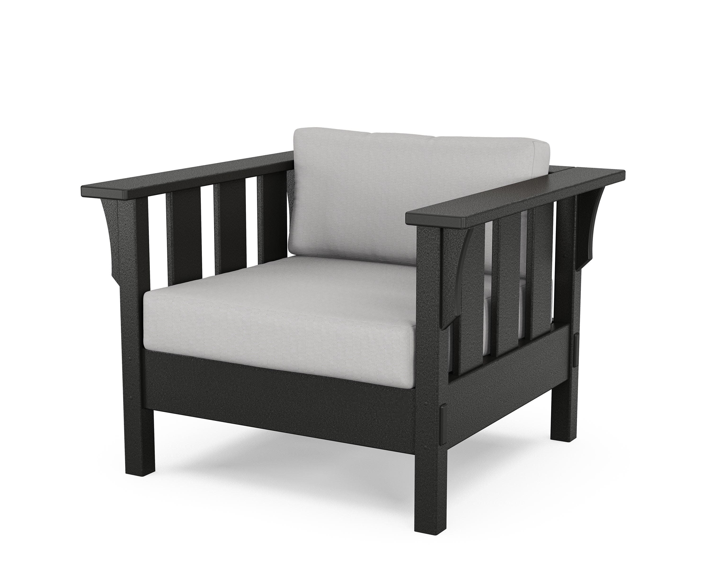 Acadia Deep Seating Chair in Black / Diamond in the Rough