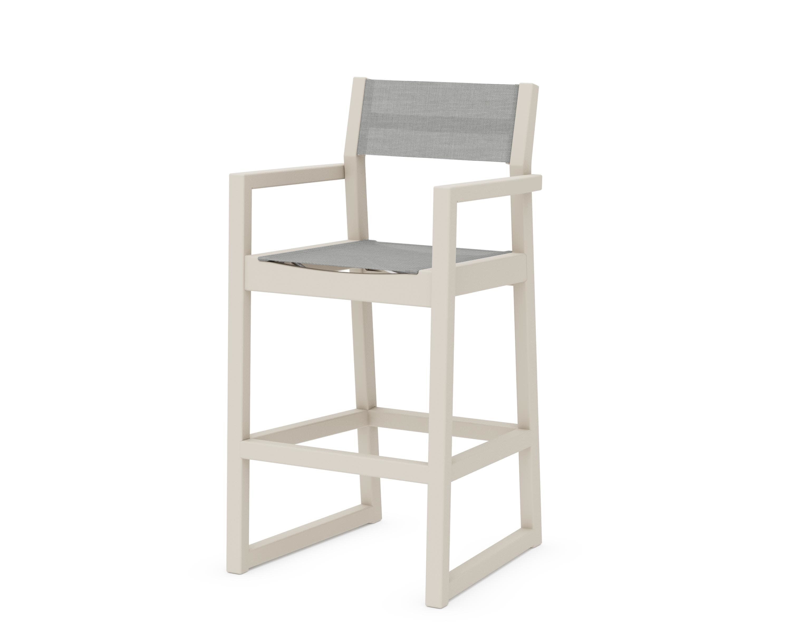 EDGE Sling Bar Arm Chair in Sand / Metallic Sling