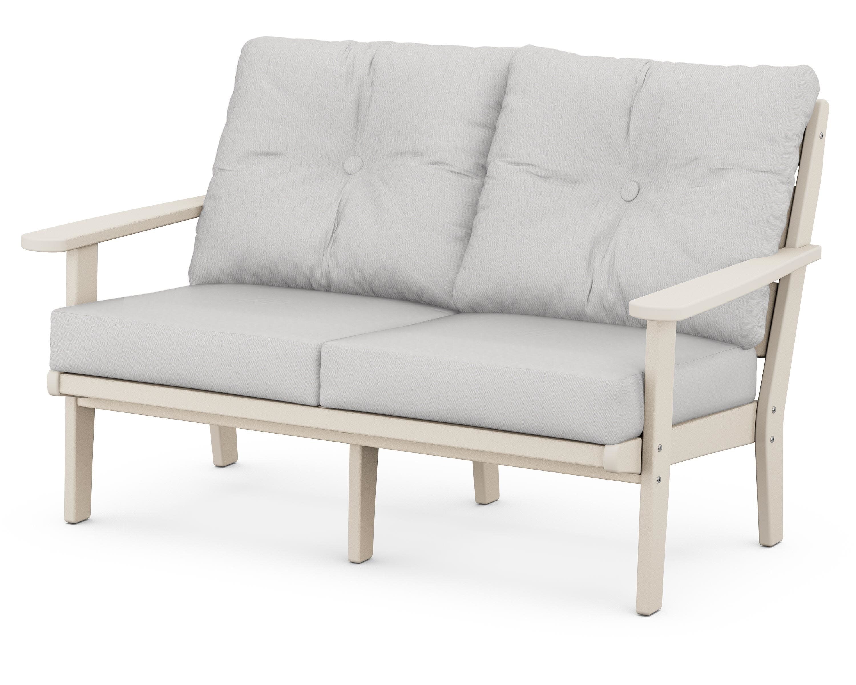 Lakeside Deep Seating Loveseat in Sand / Diamond in the Rough