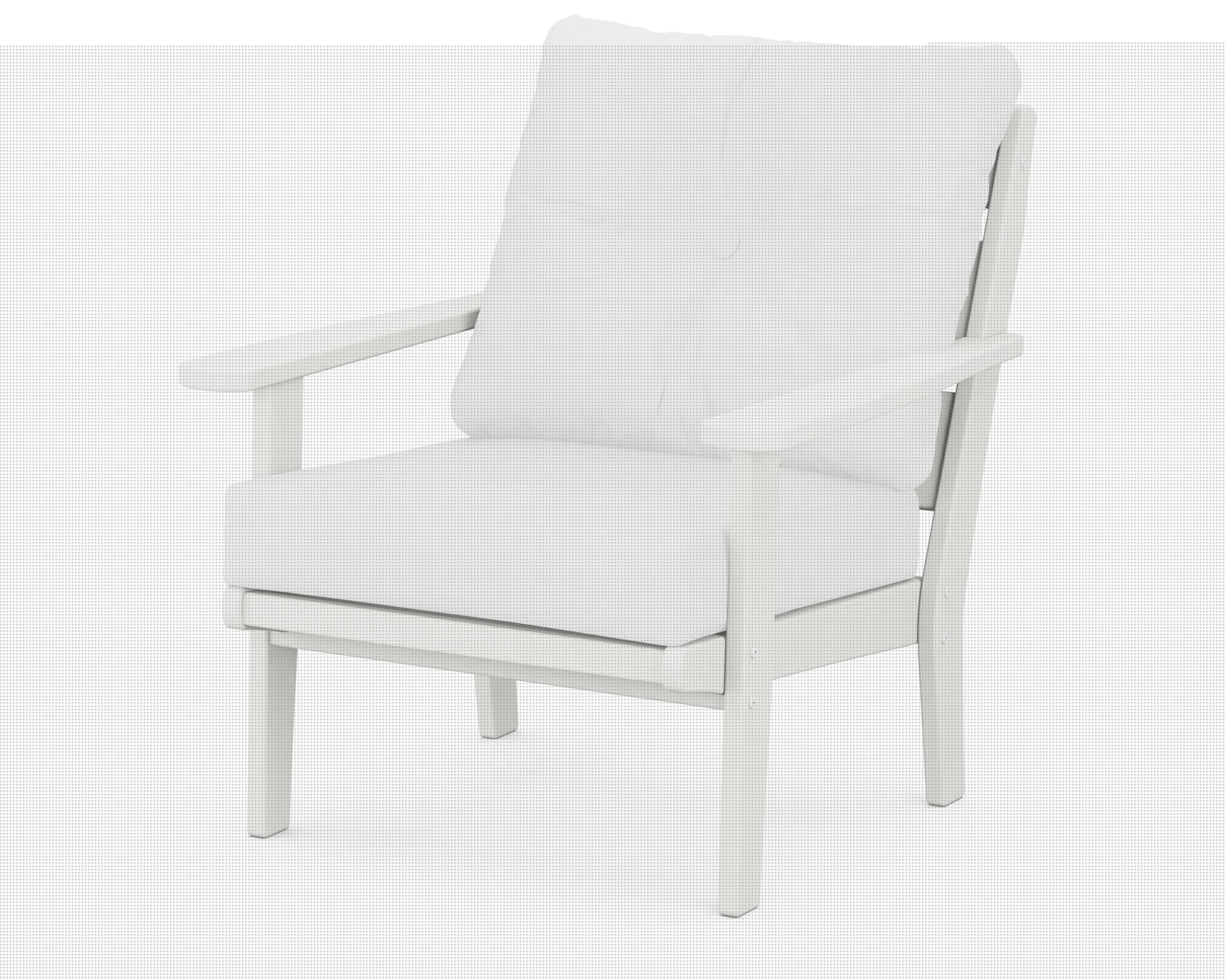 Lakeside Deep Seating Chair in Vintage White / Natural