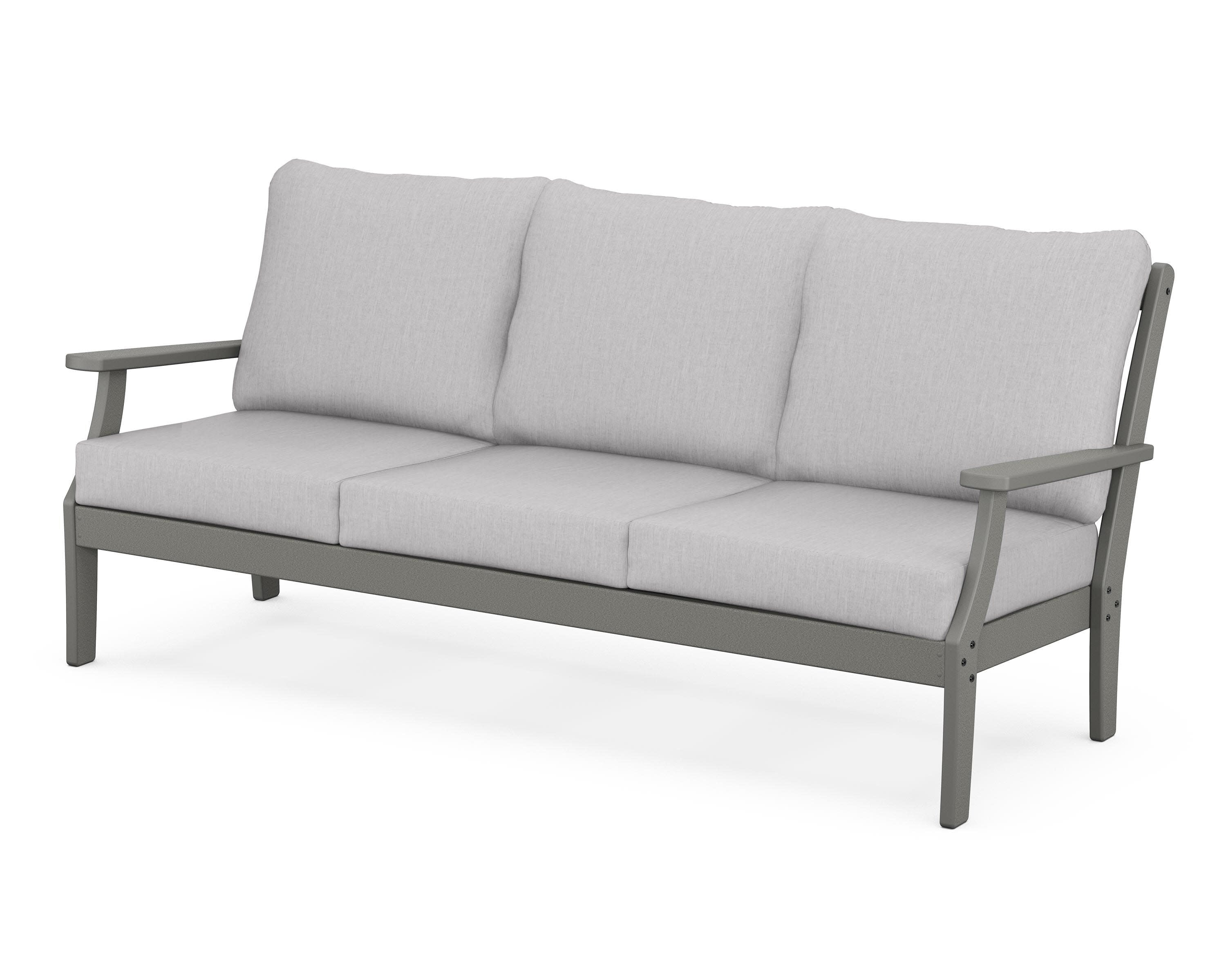 Braxton Deep Seating Sofa in Slate Grey / Granite