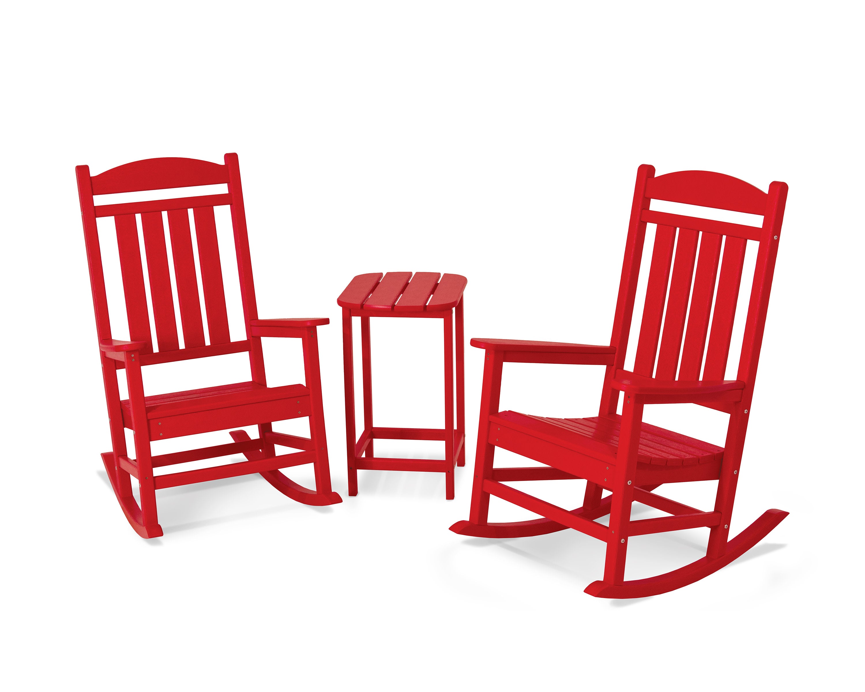 Presidential Rocker 3-Piece Set in Sunset Red