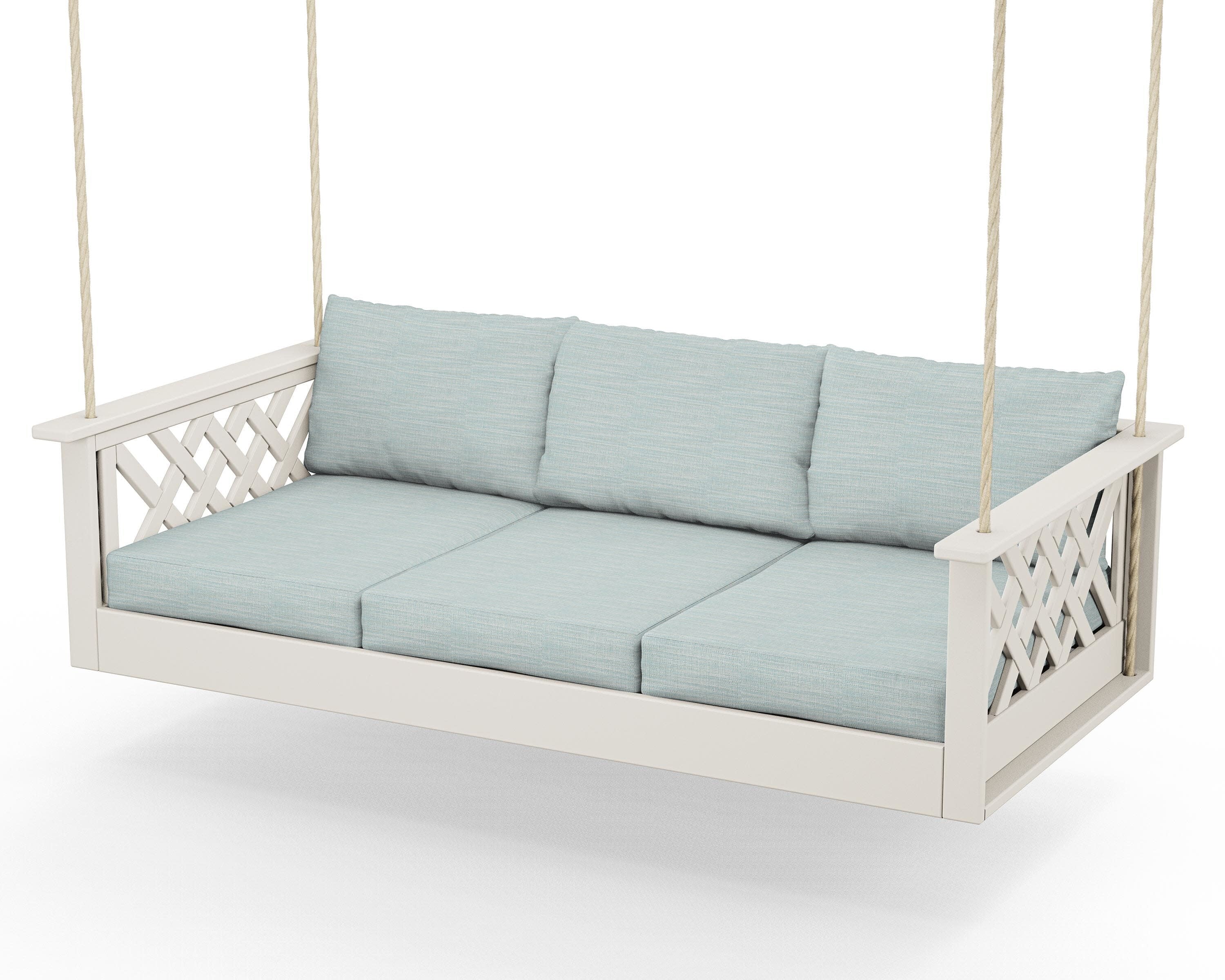 Wovendale Daybed Swing in Sand / Soothe Mist