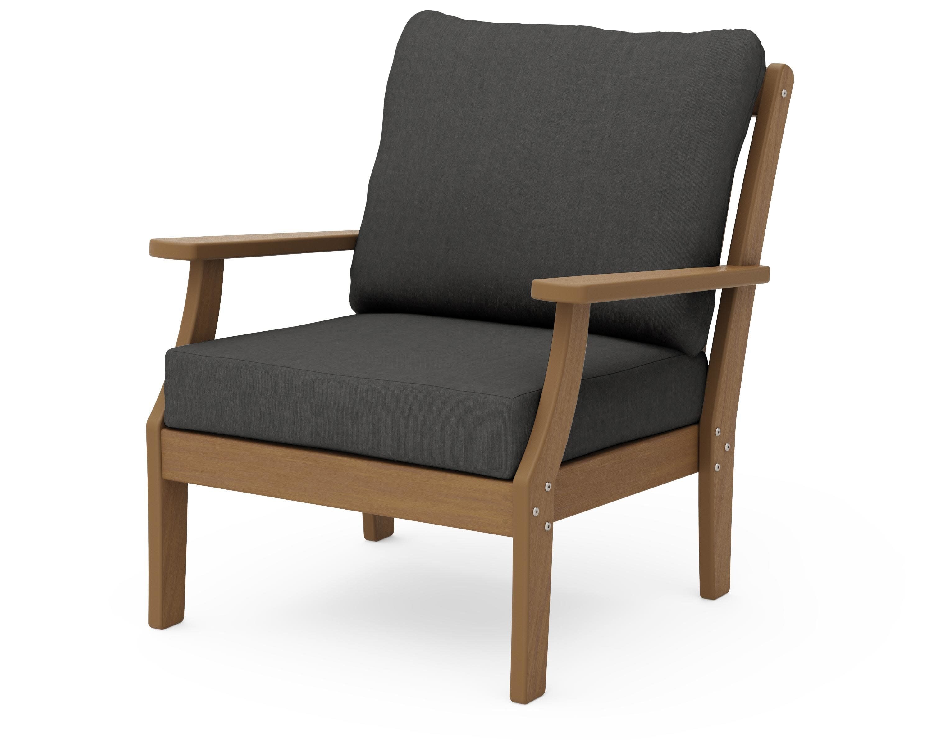 Braxton Deep Seating Chair in Natural / Spectrum Carbon