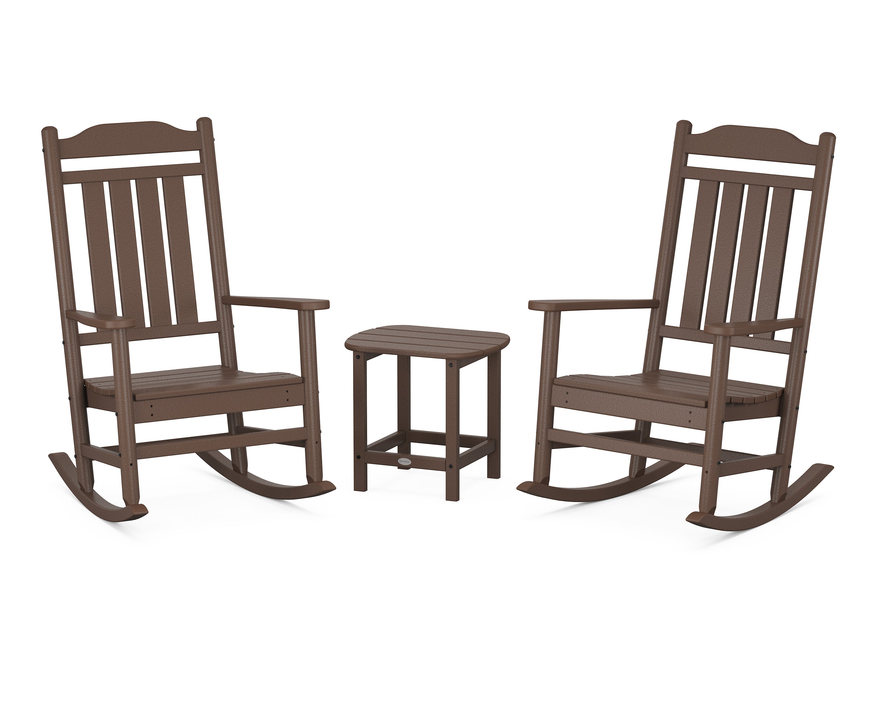 Cottage Legacy Rocking Chair 3-Piece Set in Mahogany