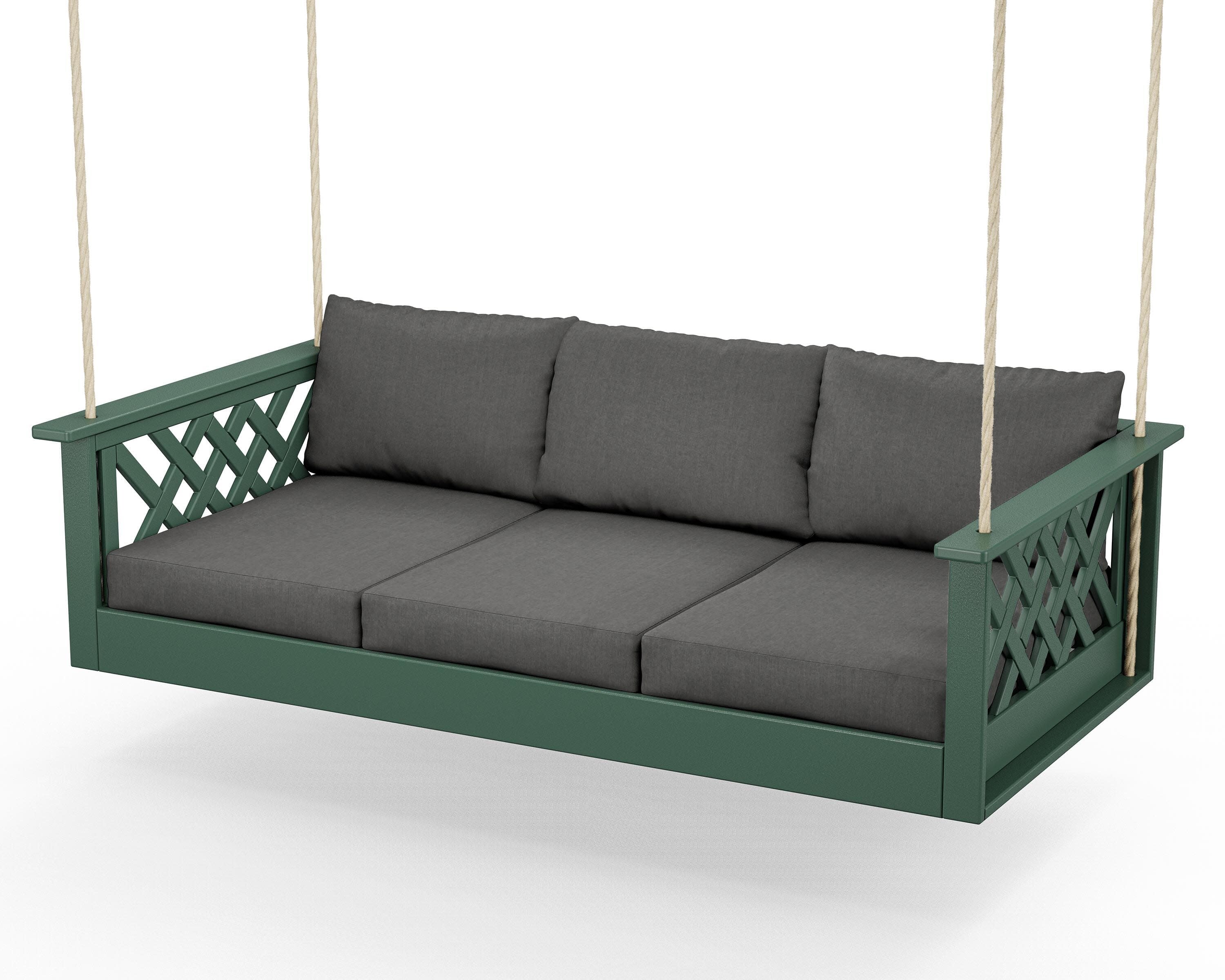 Wovendale Daybed Swing in Green / Spectrum Carbon