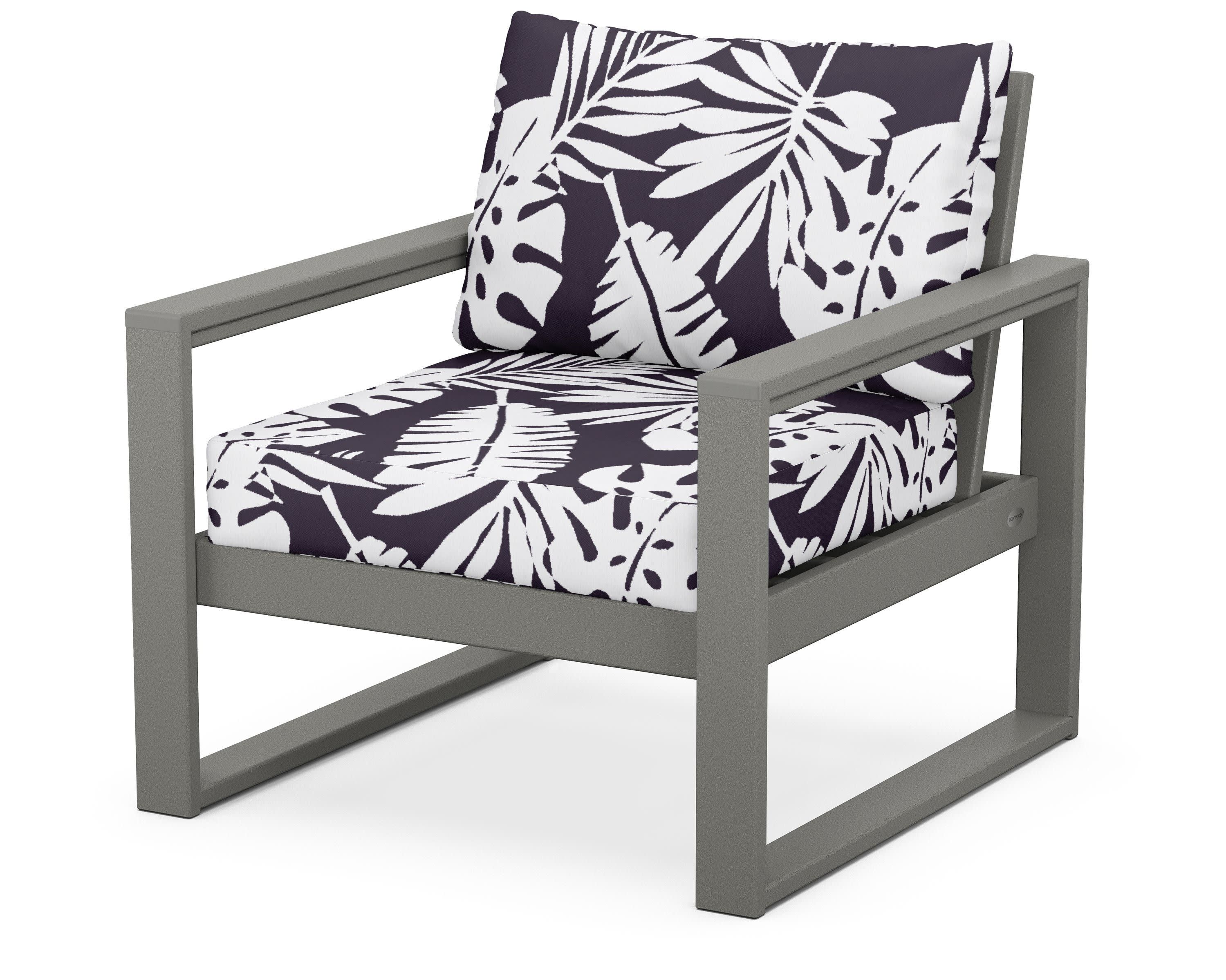EDGE Club Chair in Slate Grey / Leaf Navy