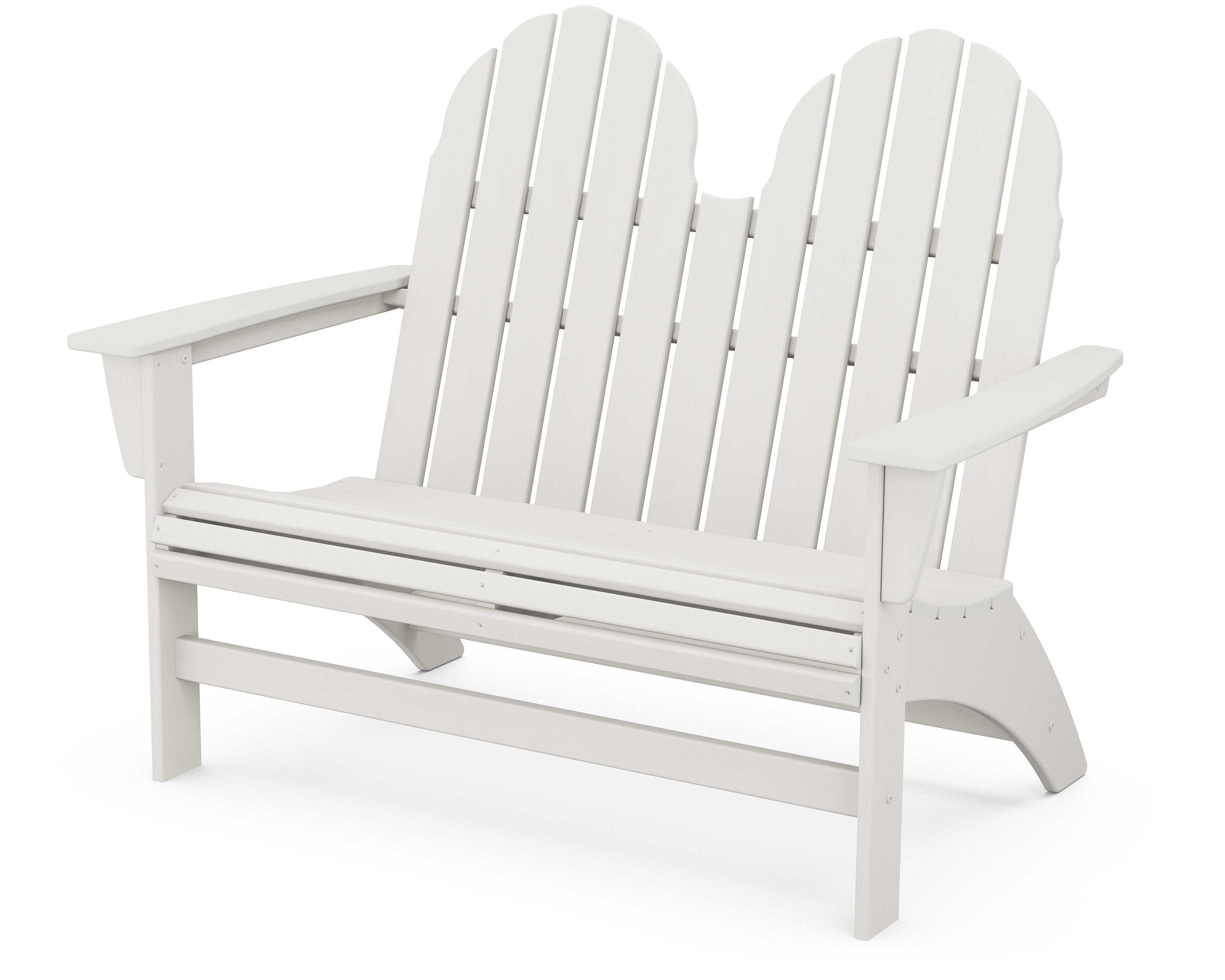 Vineyard 48" Adirondack Bench in Vintage White