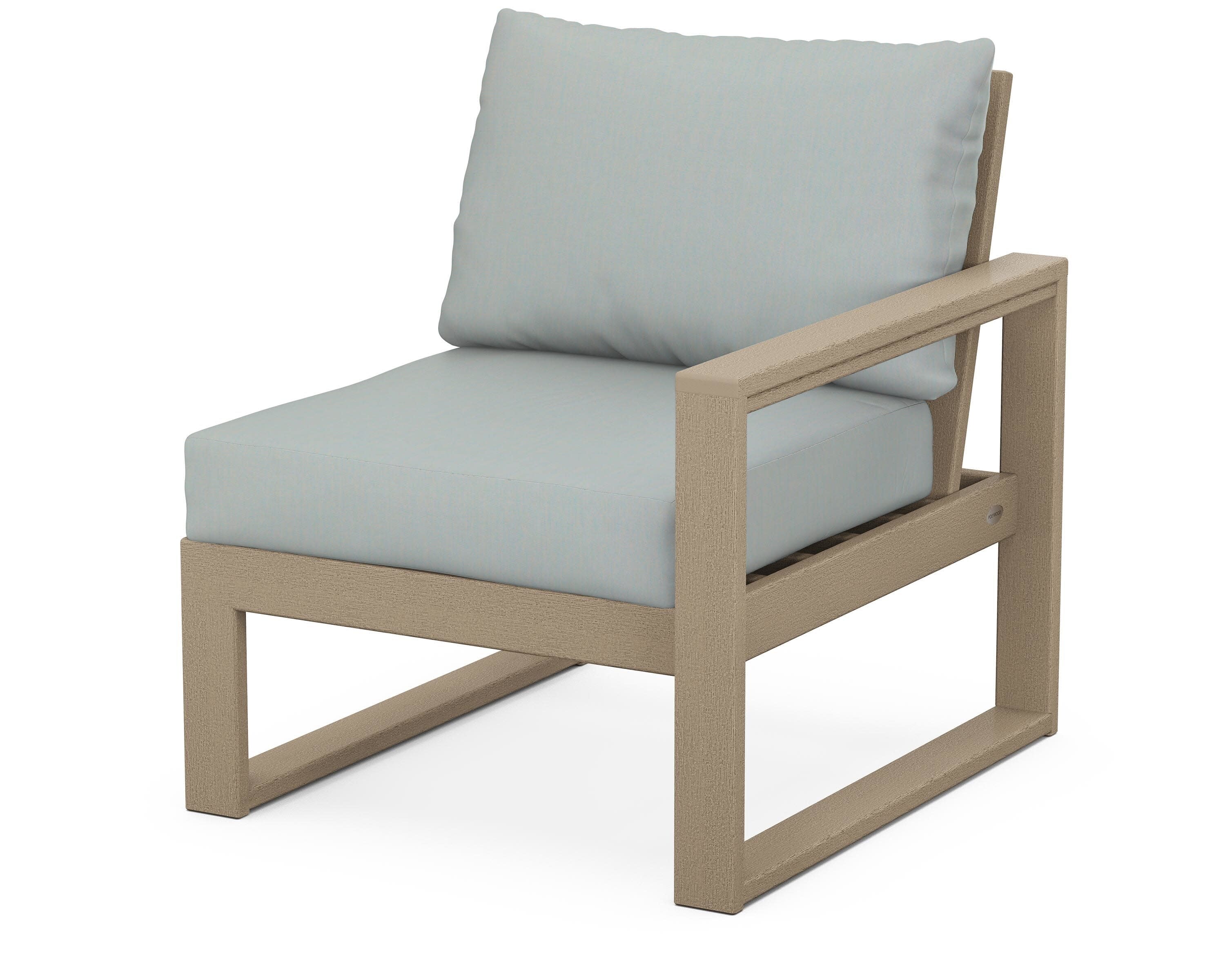 EDGE Modular Right Arm Chair in Vintage Sahara / Spa