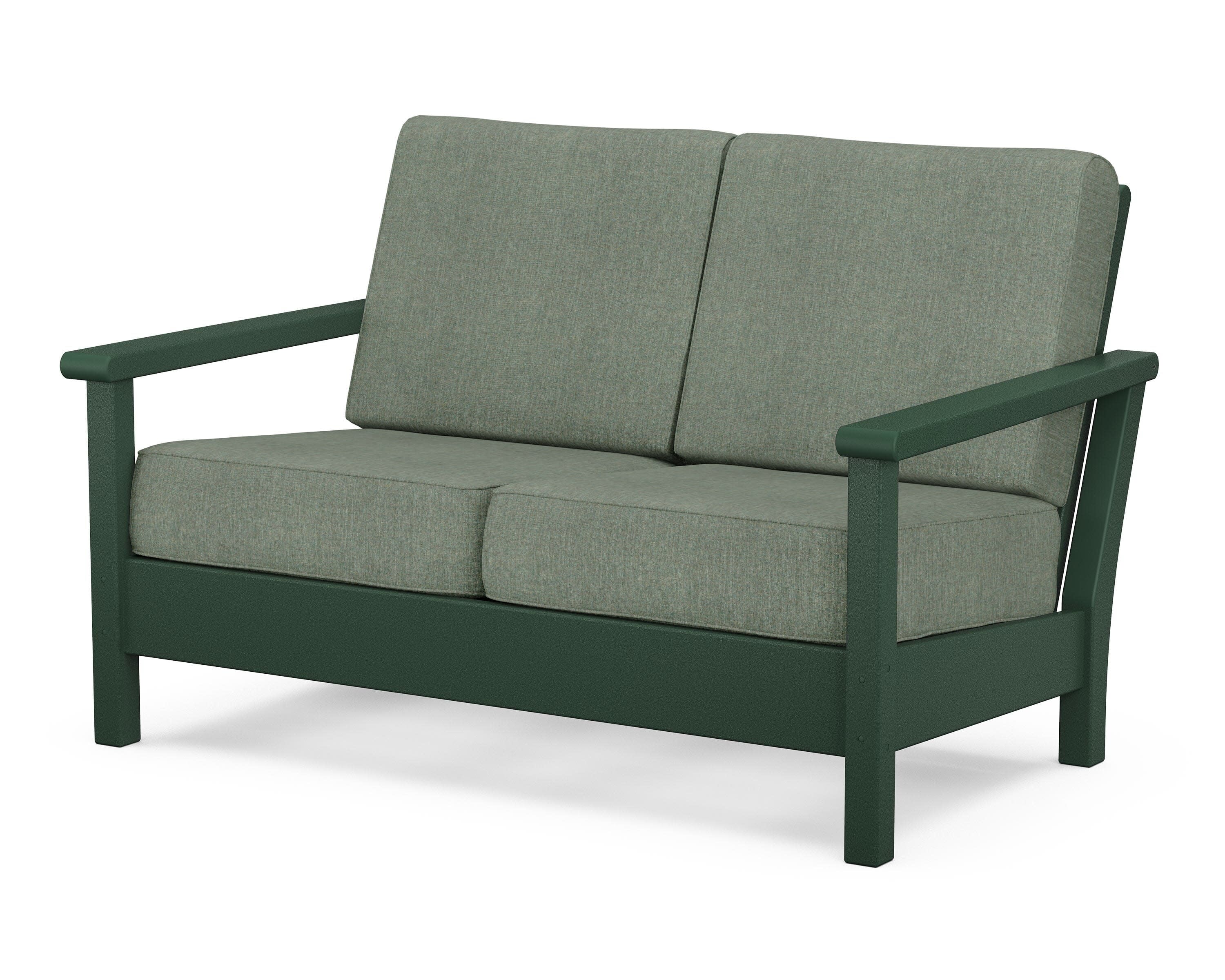 Harbour Deep Seating Loveseat in Green / Cast Sage