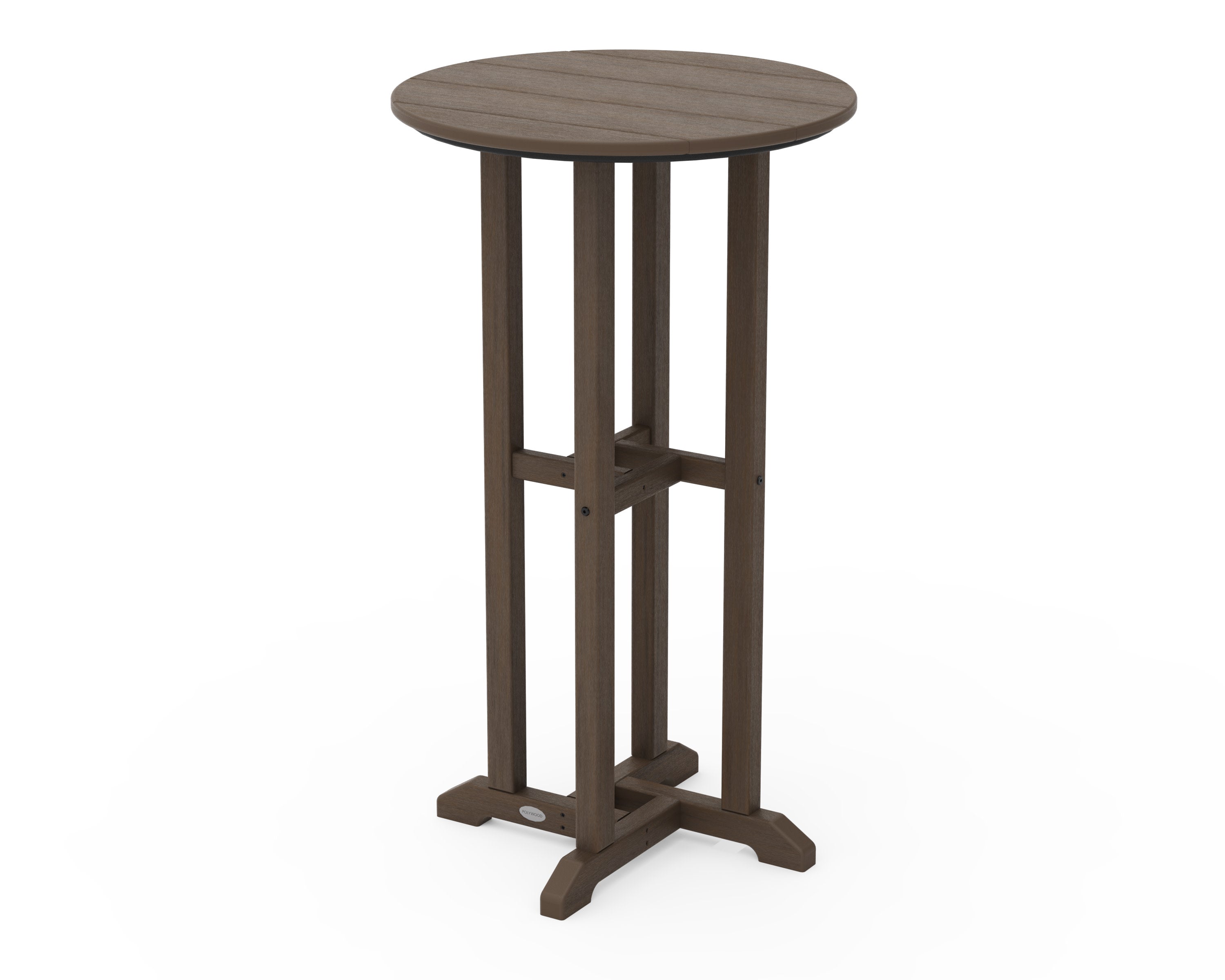 24" Round Farmhouse Bar Bistro Table in Kona