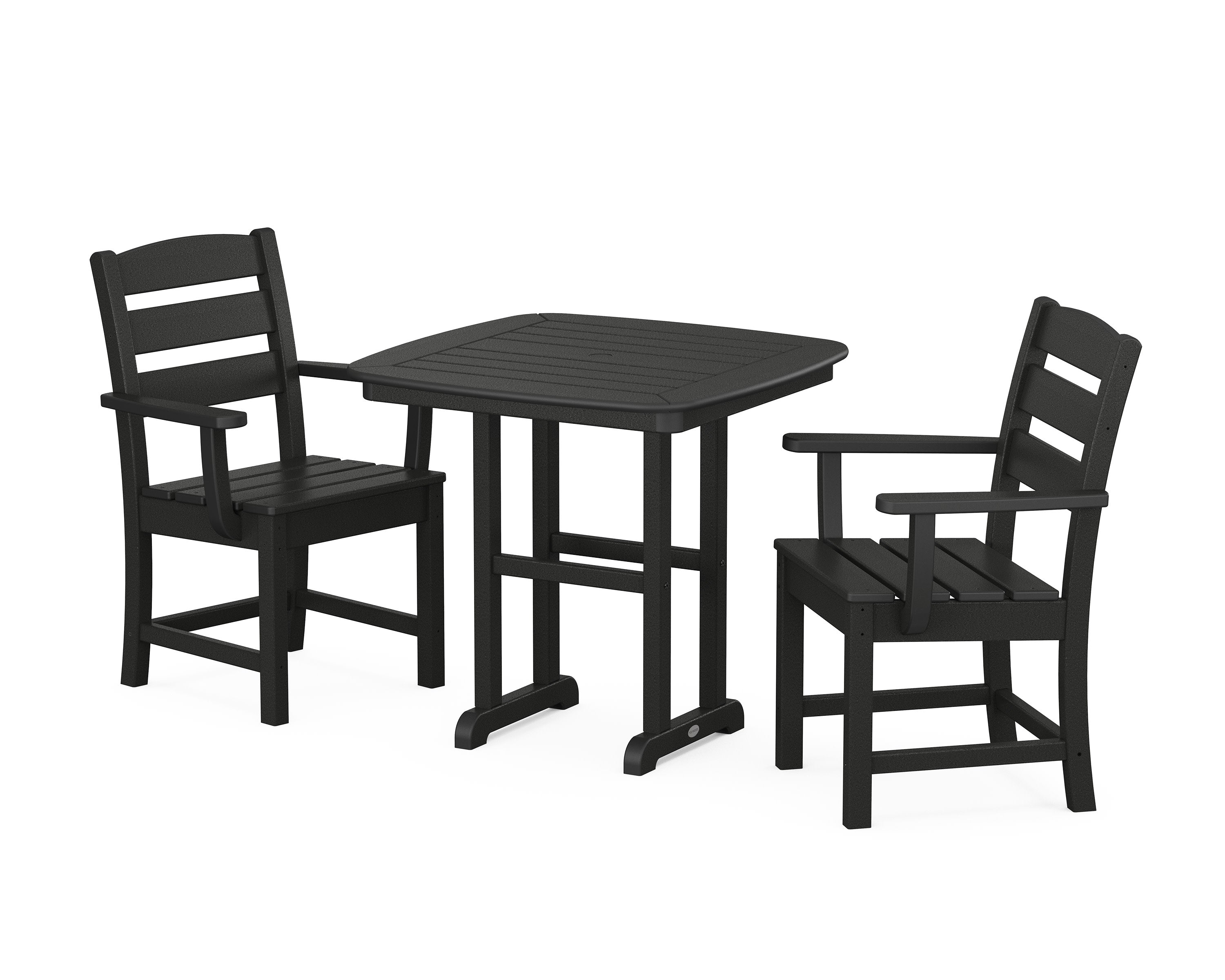 Lakeside 3-Piece Dining Set in Black