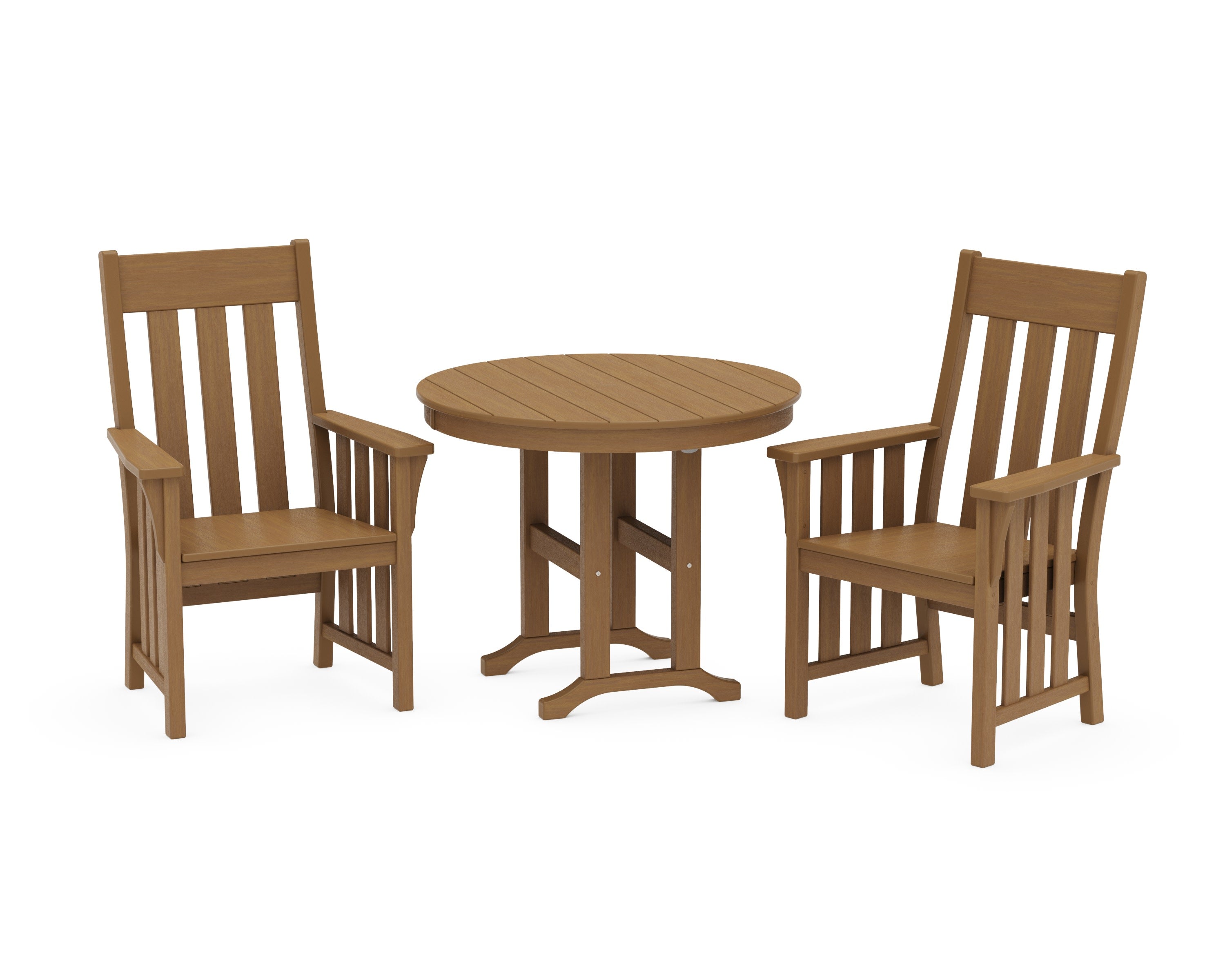 Acadia 3-Piece Farmhouse Dining Set in Natural