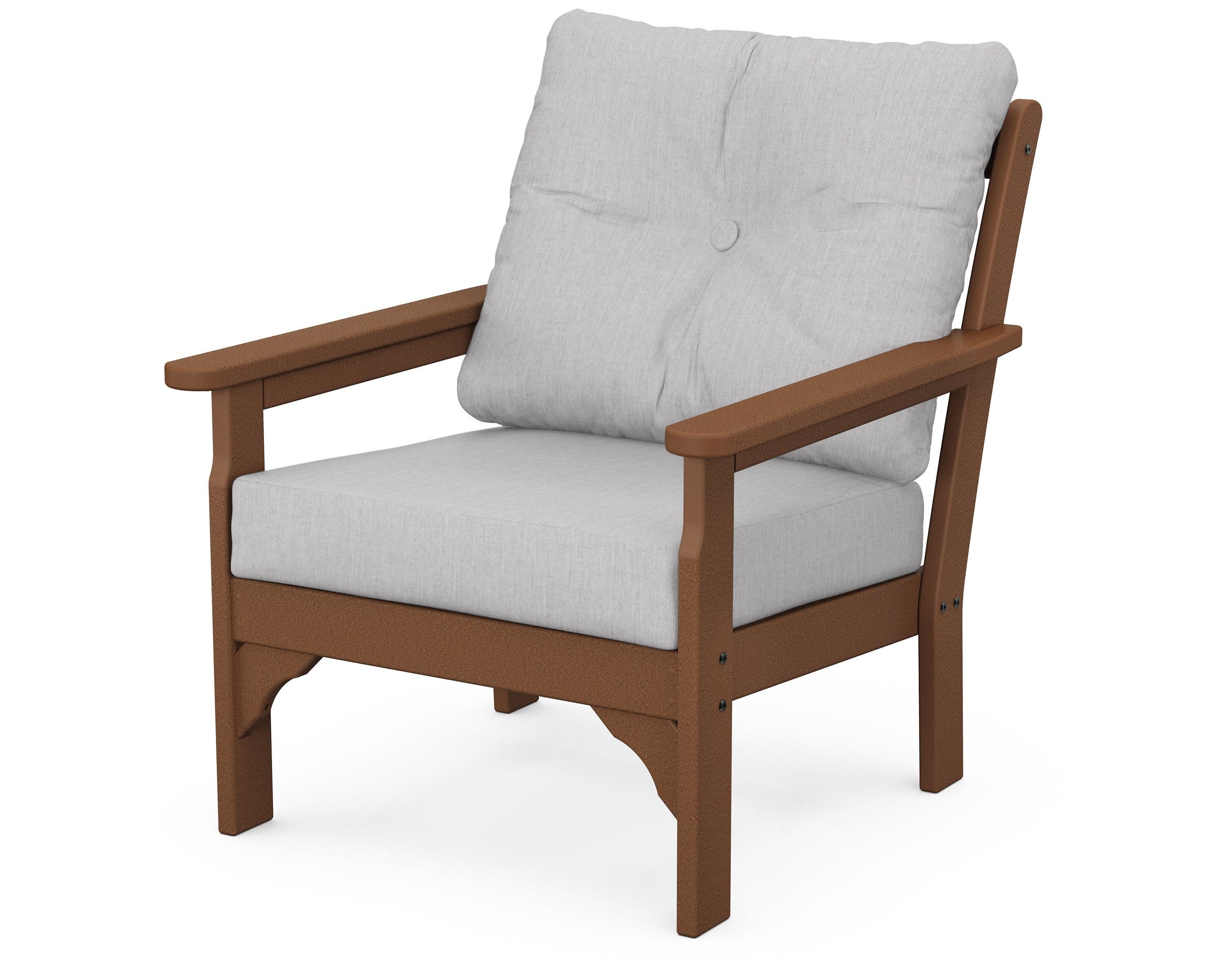 Vineyard Deep Seating Chair in Teak / Granite