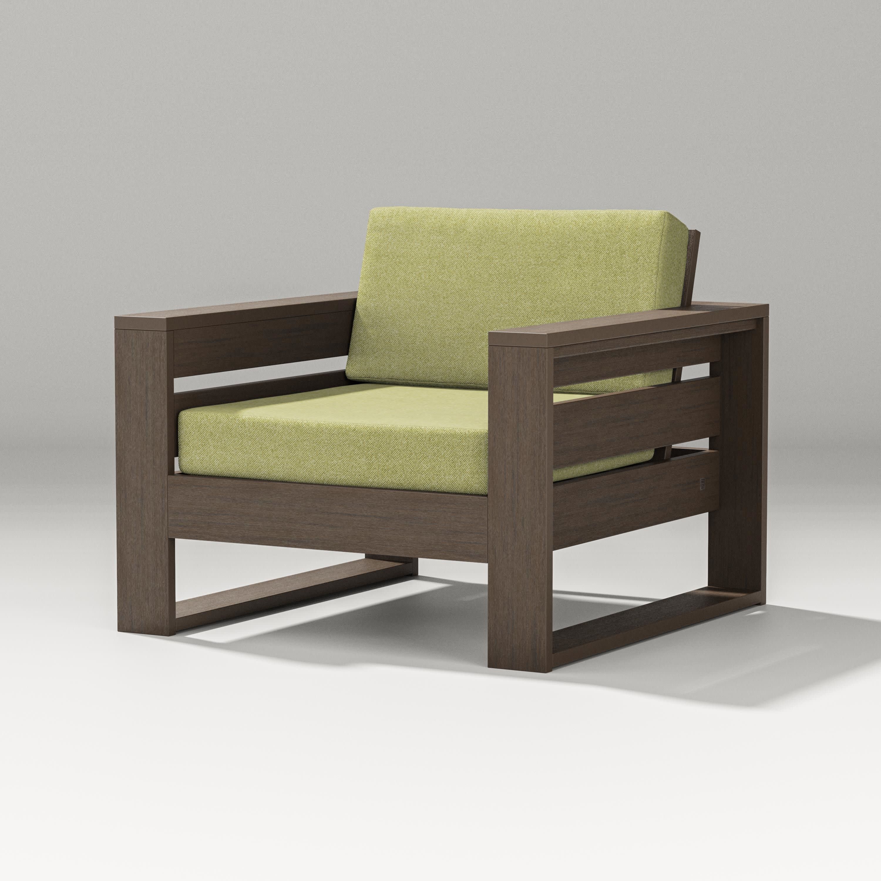 Latitude Lounge Chair in Kona / Chartreuse Boucle