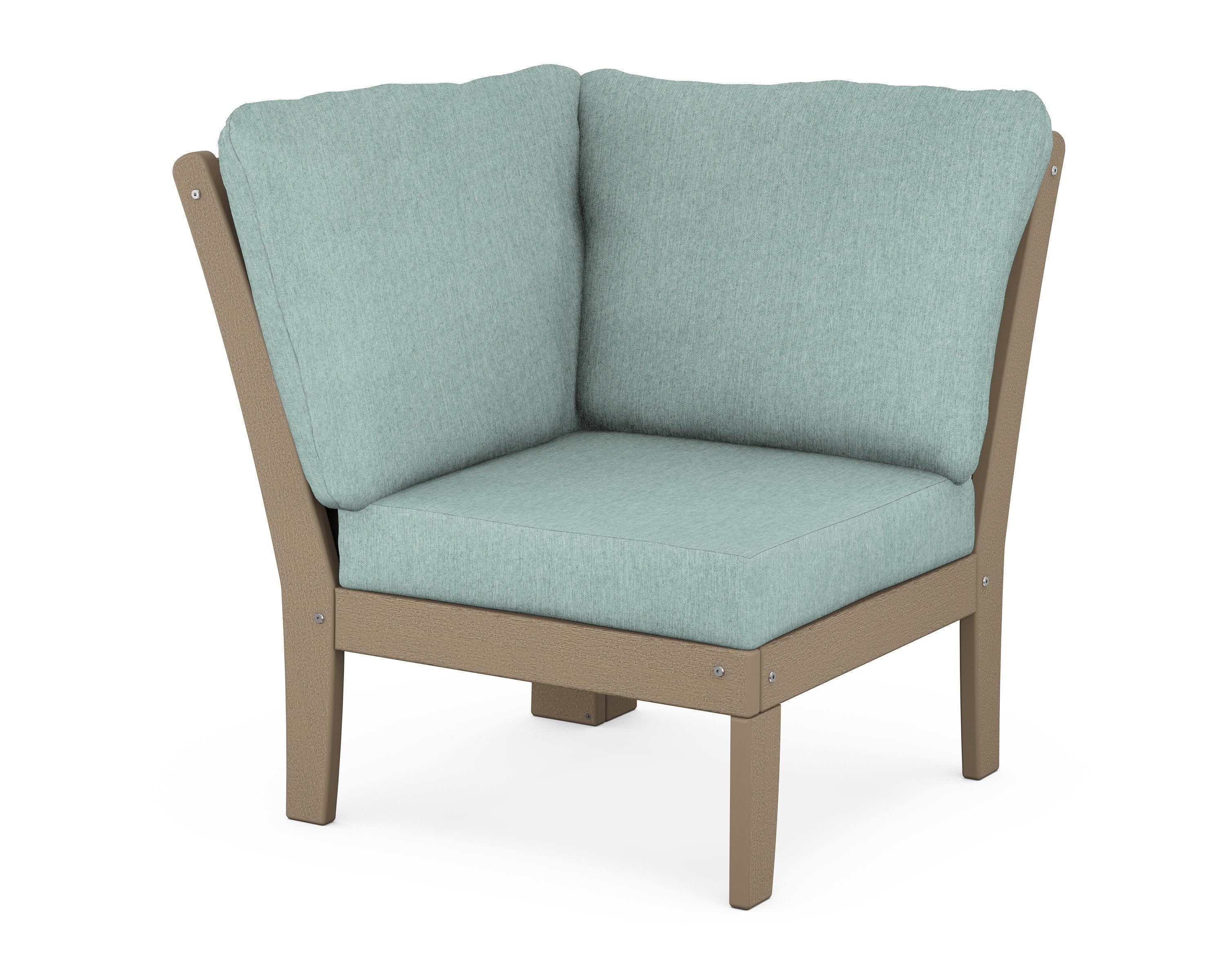 Braxton Modular Corner Chair in Vintage Sahara / Glacier Spa