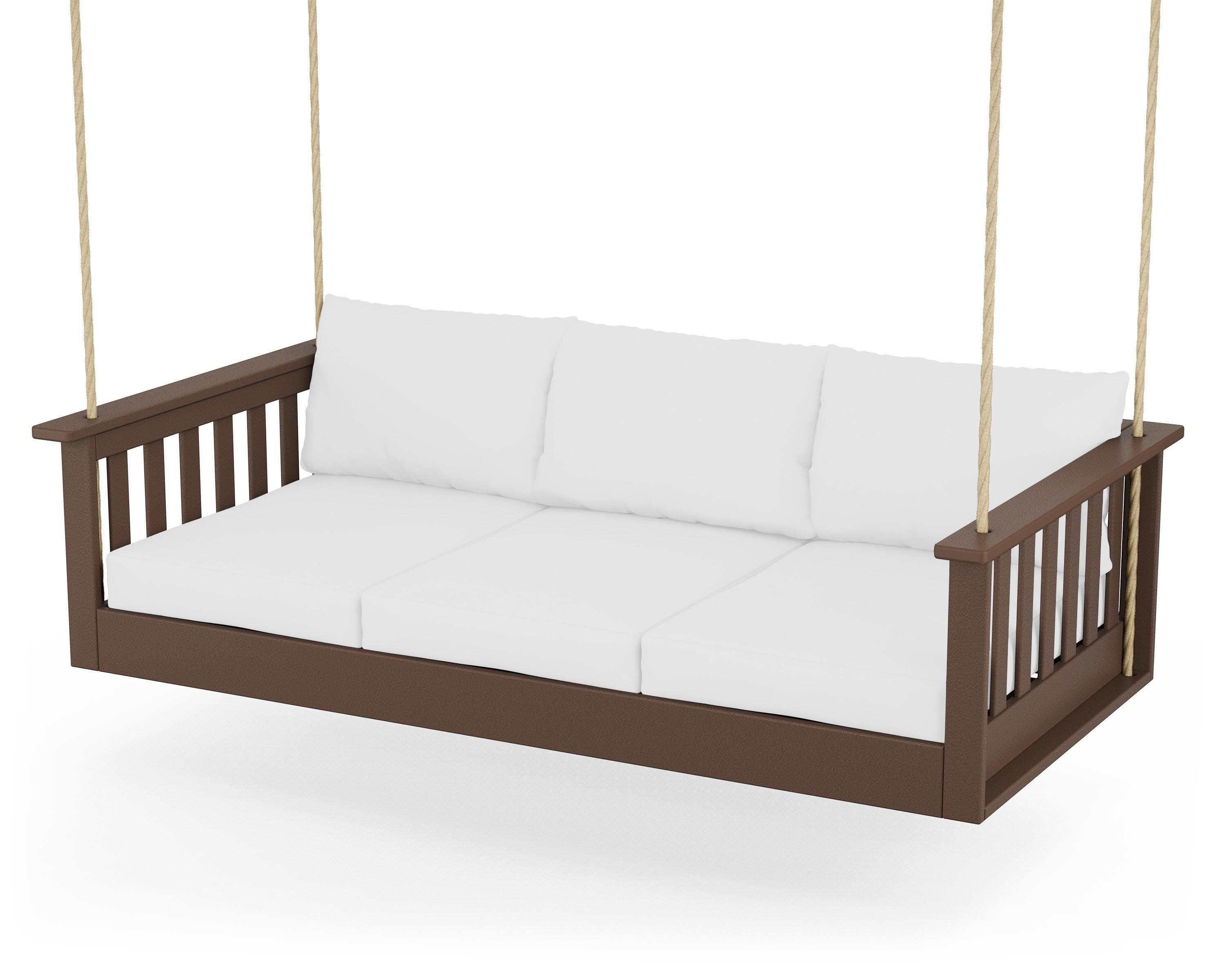 Vineyard Daybed Swing in Mahogany / Natural