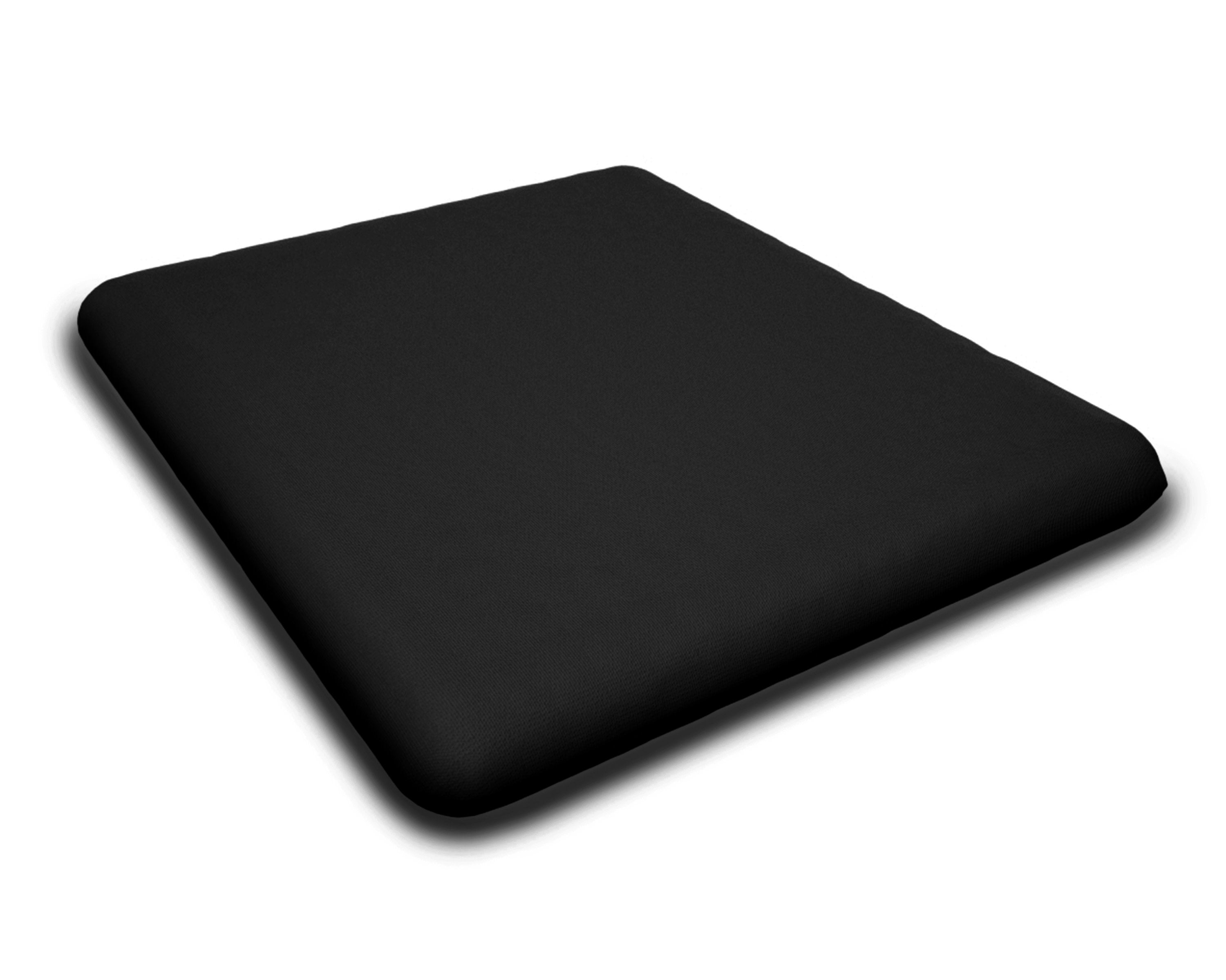 Seat Cushion - 17.80"D x 19"W x 2.5"H in Canvas Black