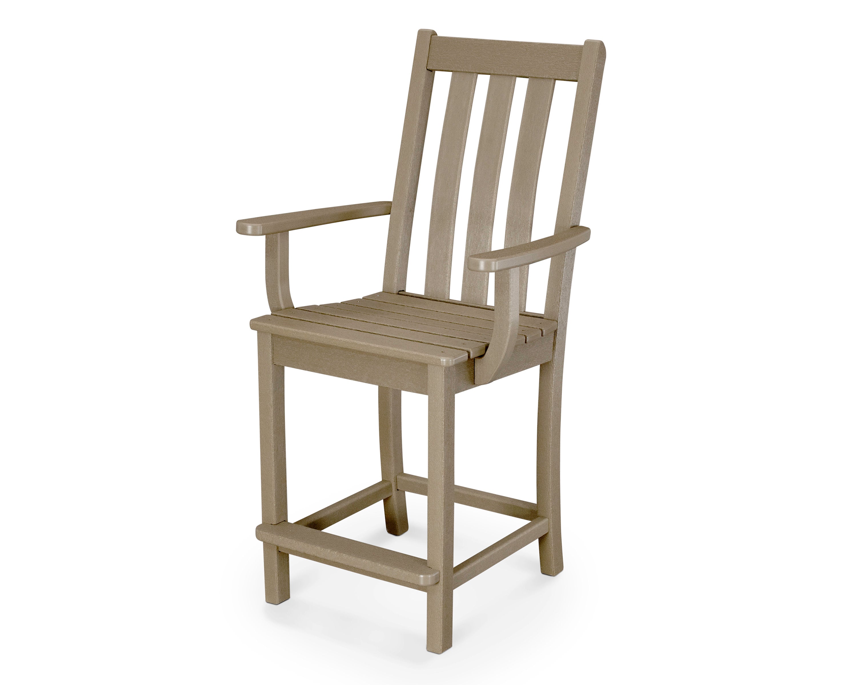 Vineyard Counter Arm Chair in Vintage Sahara