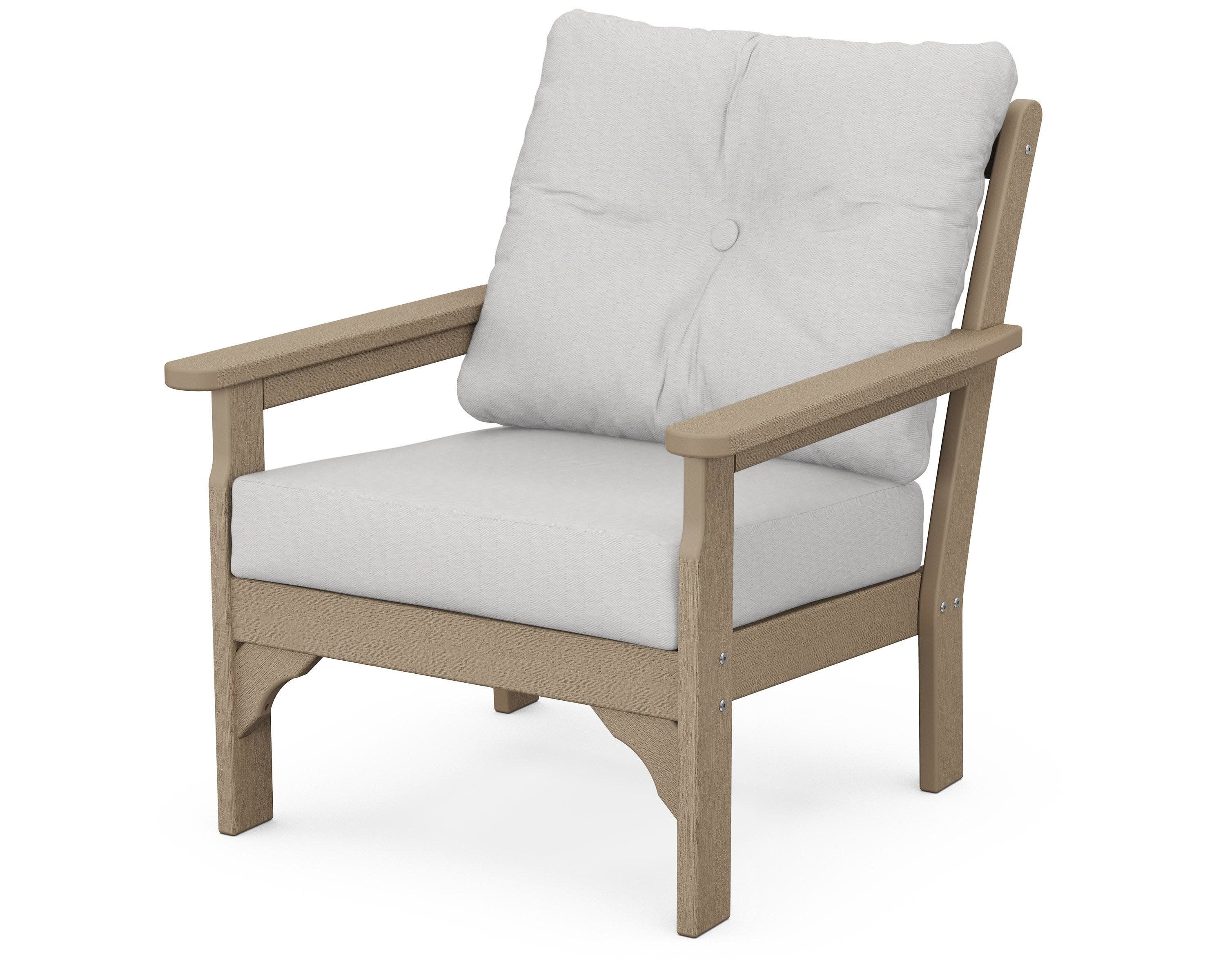 Vineyard Deep Seating Chair in Vintage Sahara / Diamond in the Rough