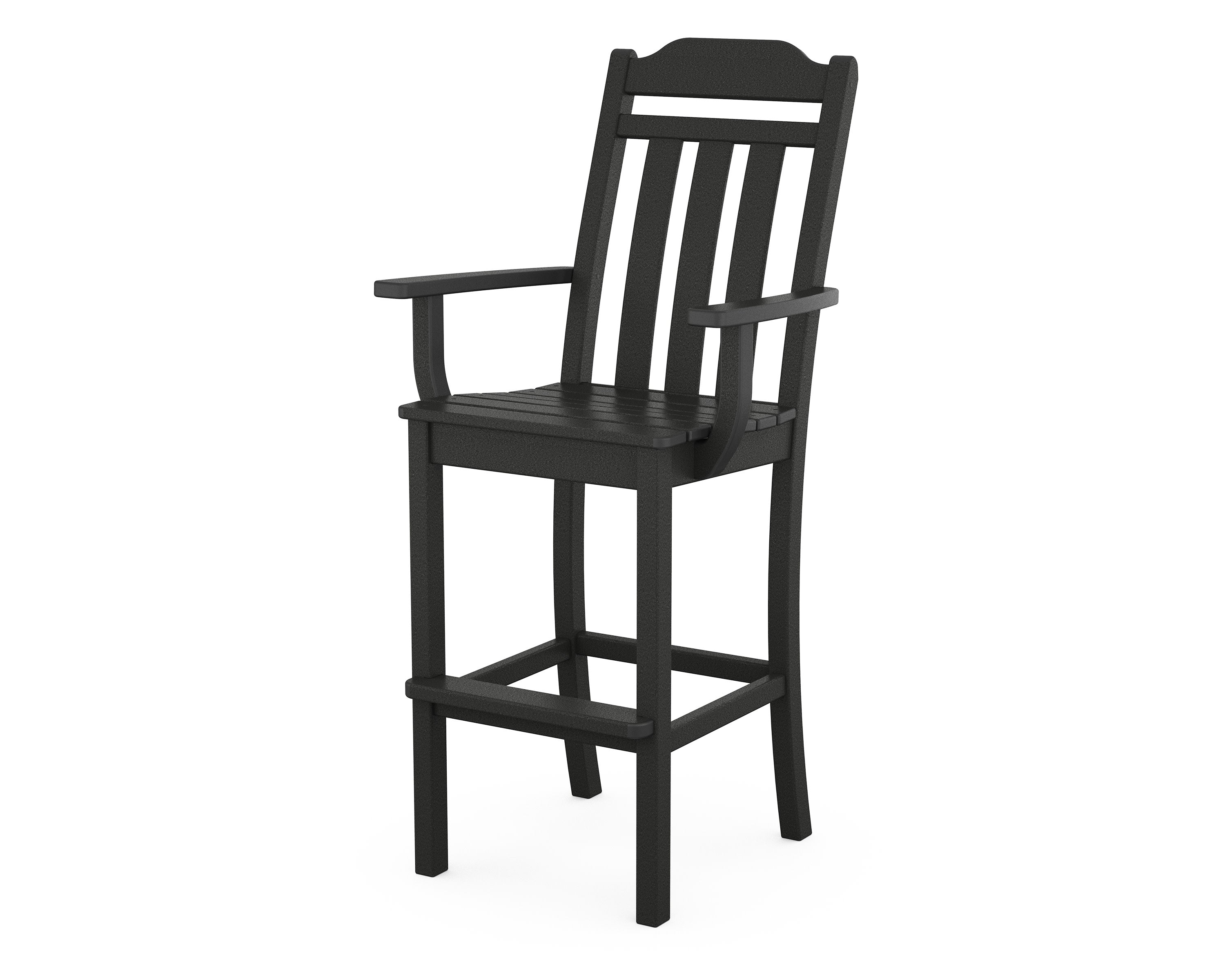 Cottage Bar Arm Chair in Black