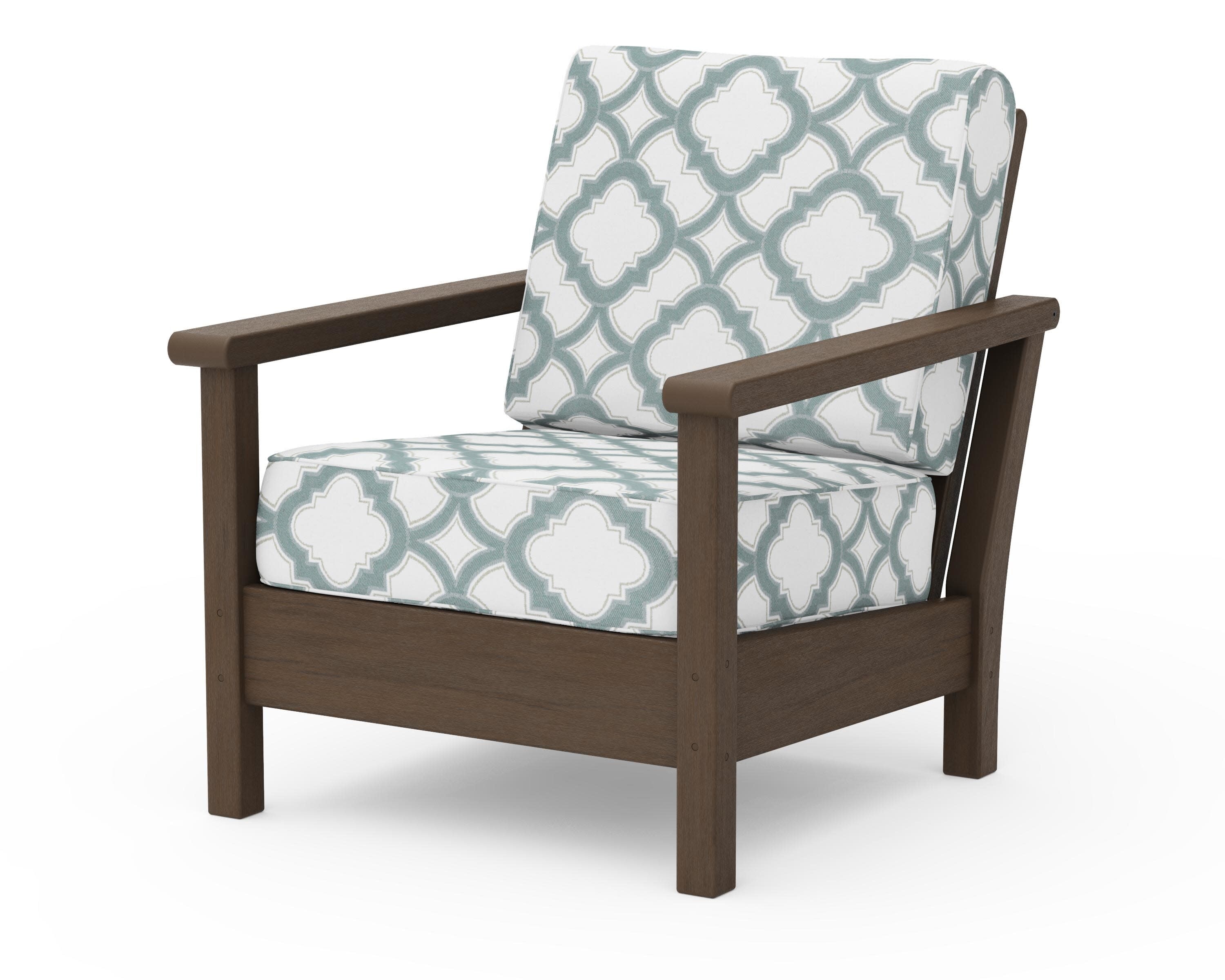 Harbour Deep Seating Chair in Kona / Trellis Glacier Spa